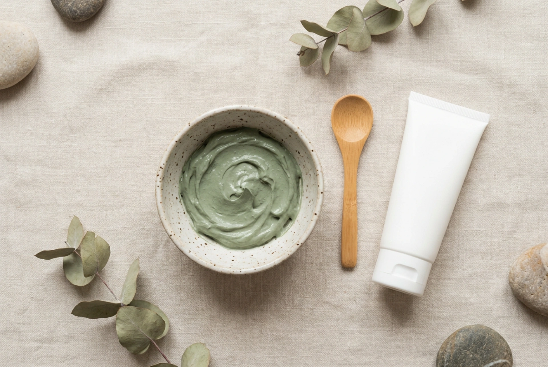 Maska z zeleno glino: razmerja, čas delovanja in vlaženje po uporabi