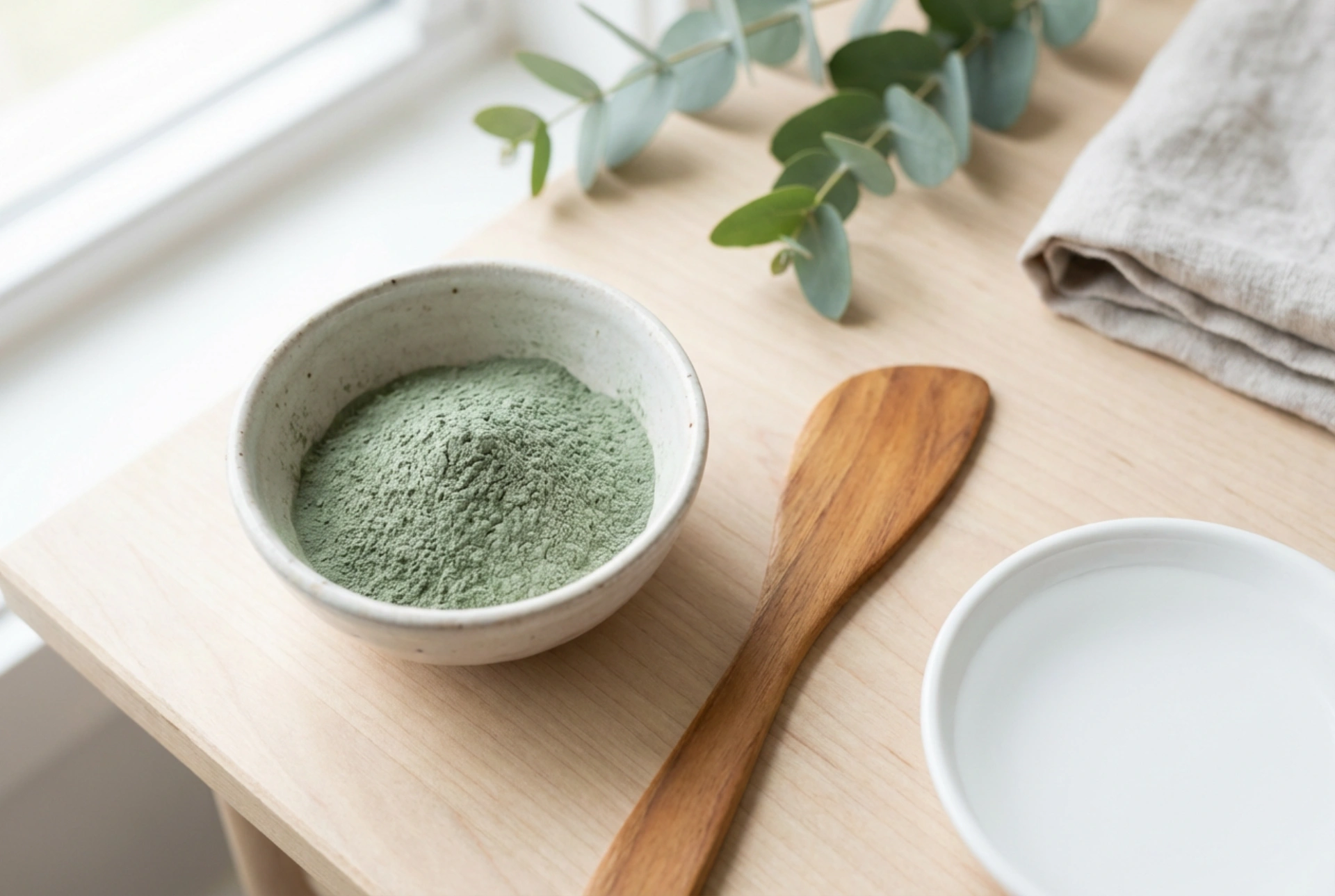 Algna maska: priprava prahu, debelina nanosa in odstranjevanje v enem kosu