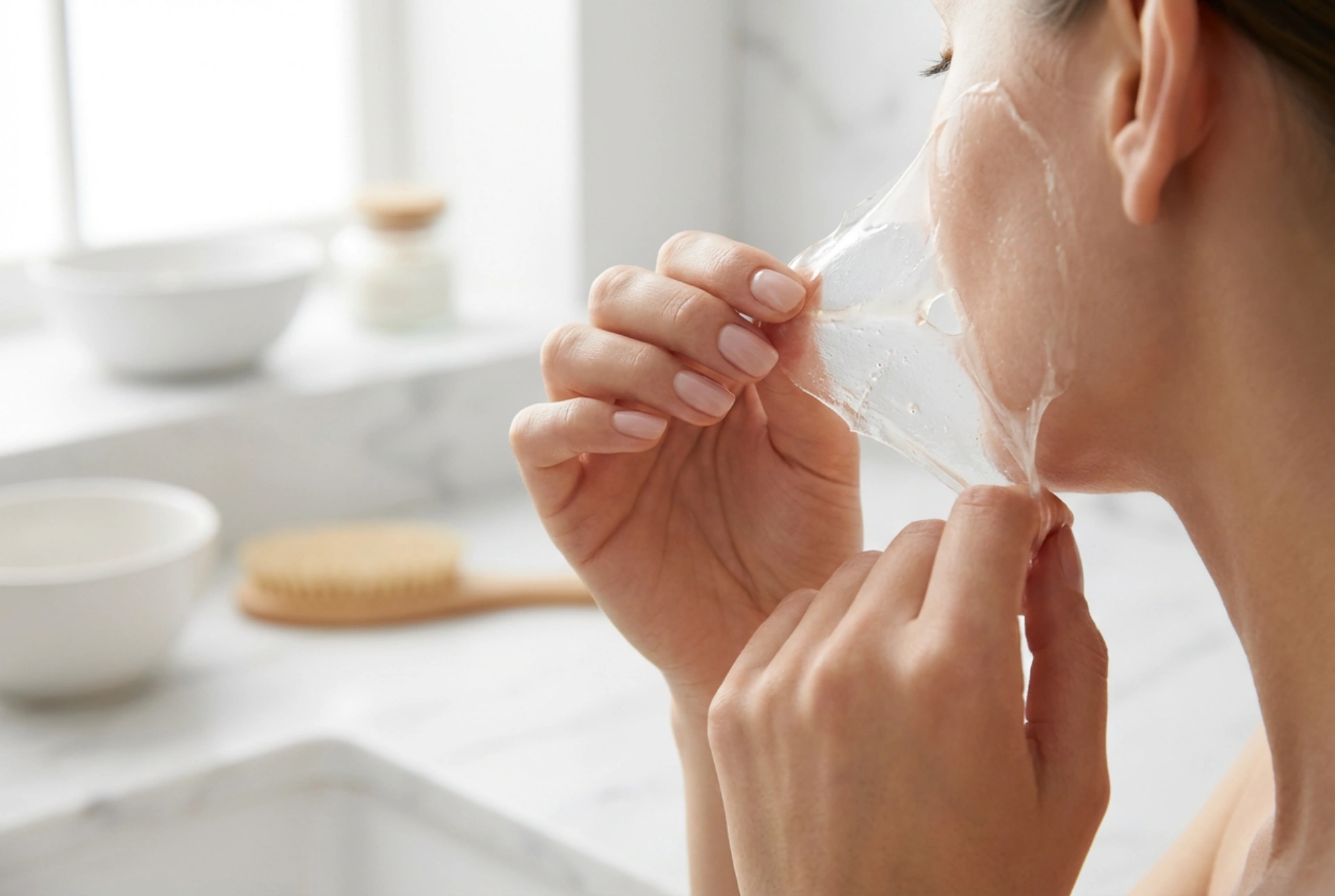 Domača peel-off maska: priprava kože in varno odstranjevanje