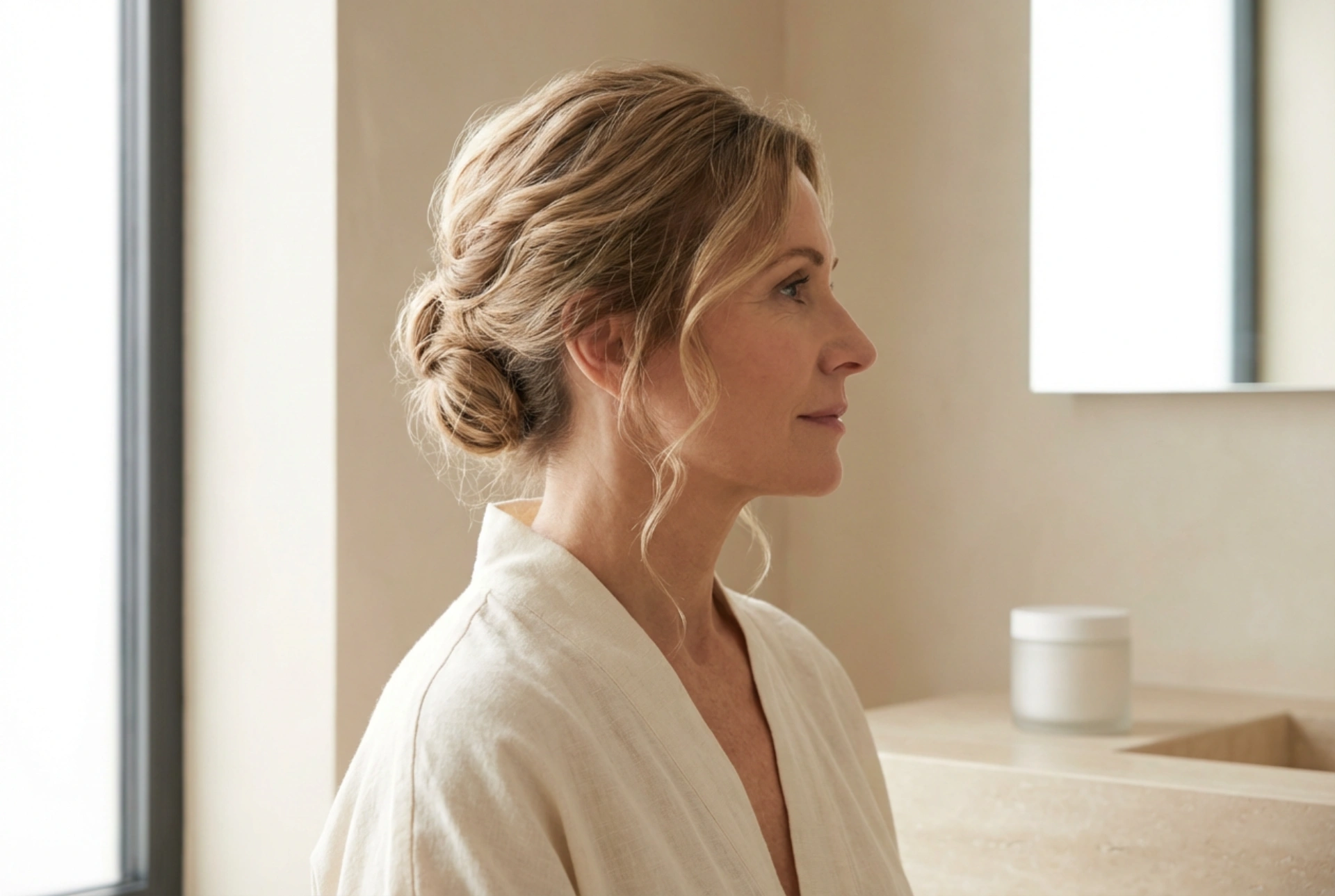 Elegantna pričeska za poroko za ženske nad 50: spete pričeske in valovi korak za korakom