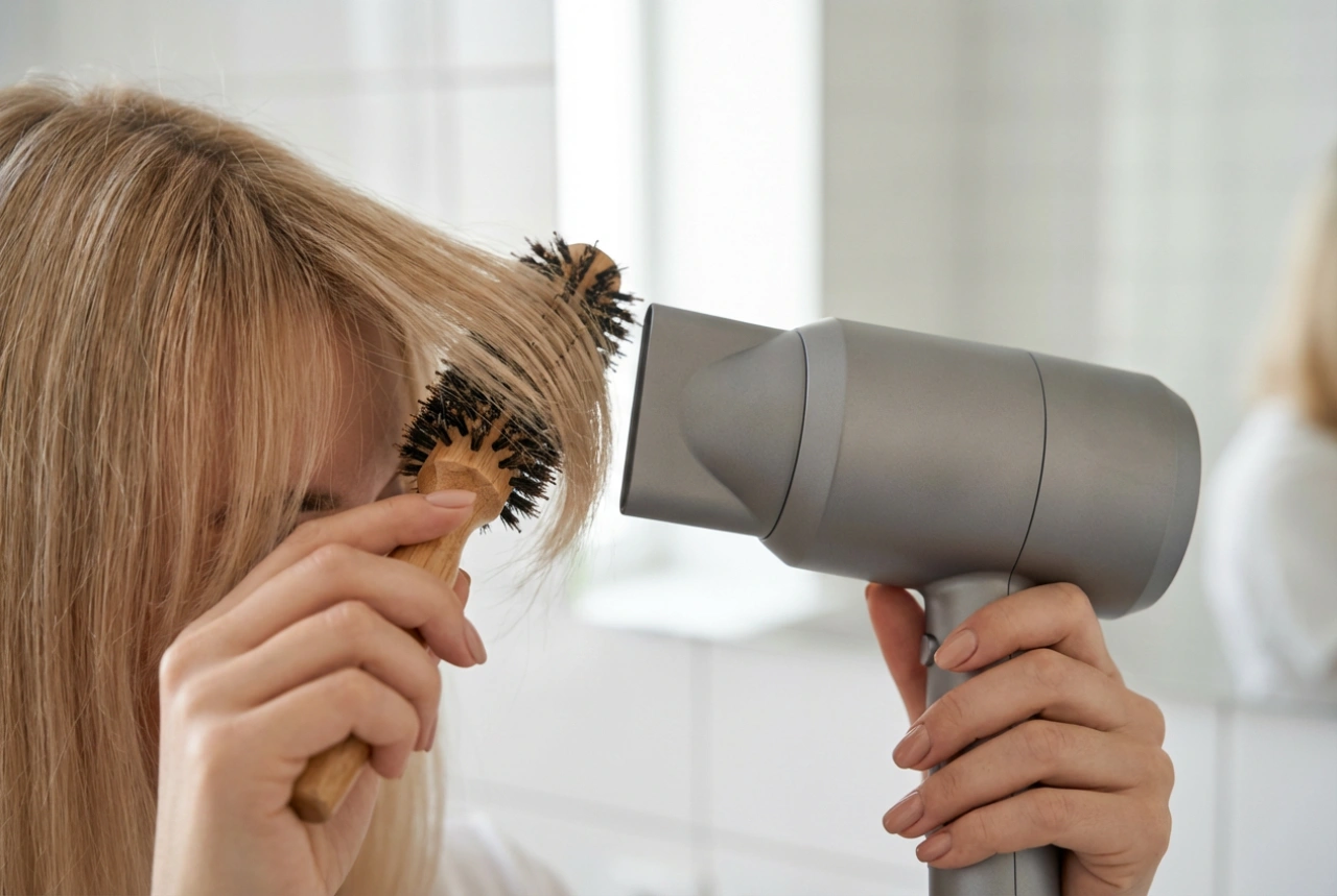 පියවරෙන් පියවර පැති බැමි (Side Bangs) හැඩගැන්වීම: හැඩය තේරීම, වියළීම සහ නිමාව