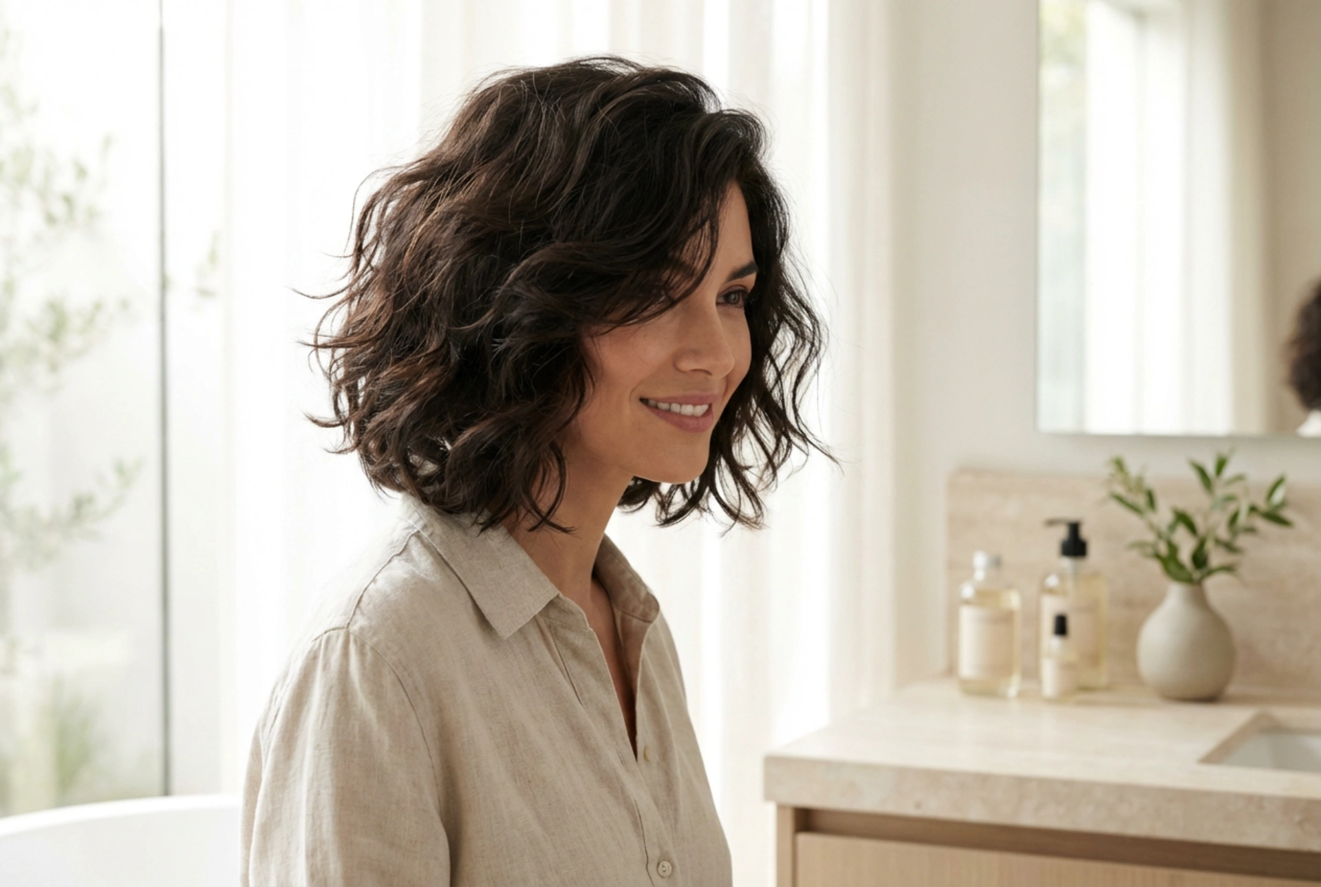 Ženska pričeska do ušes: volumen, tekstura in hitra utrditev