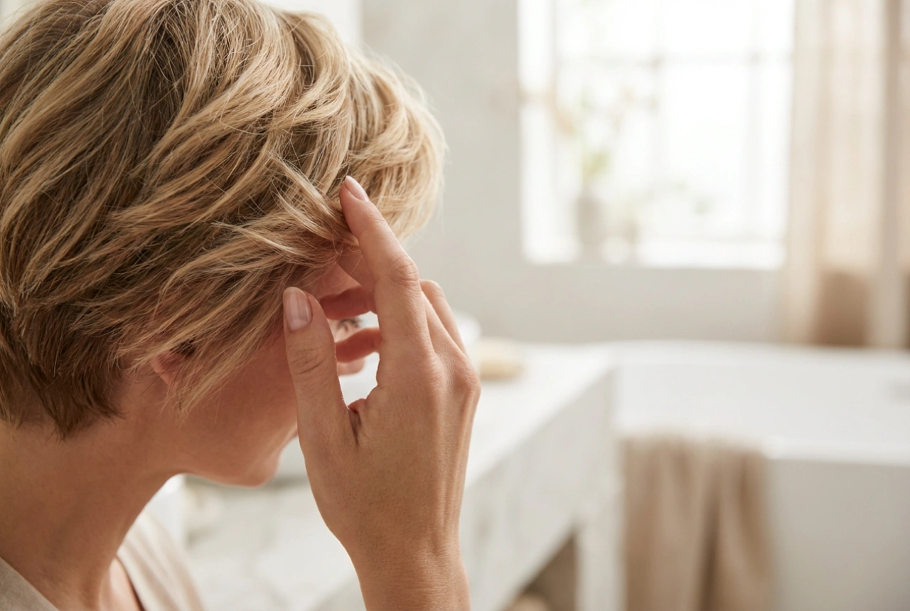 Pametne pričeske in stiliziranje: frizura za visoko čelo brez razkrivanja lasne linije