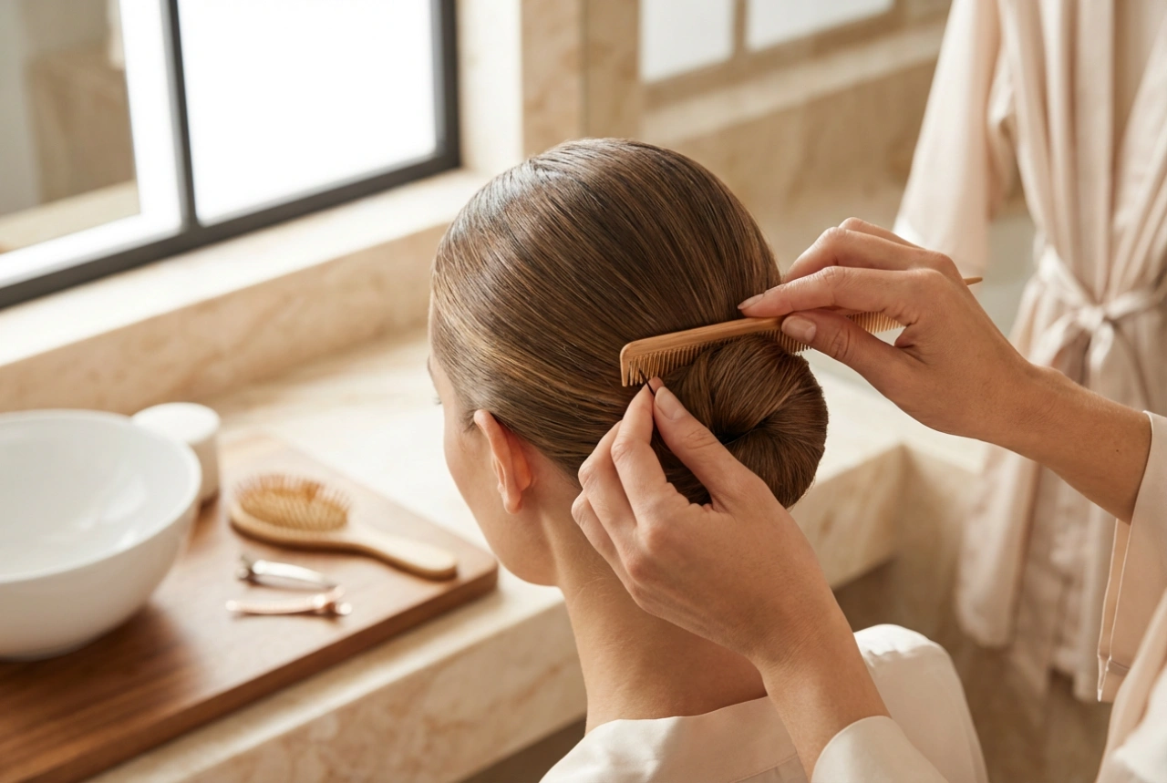 Generalna vaja doma: Pričeska za pomočniški izpit – tehnika in zaključek