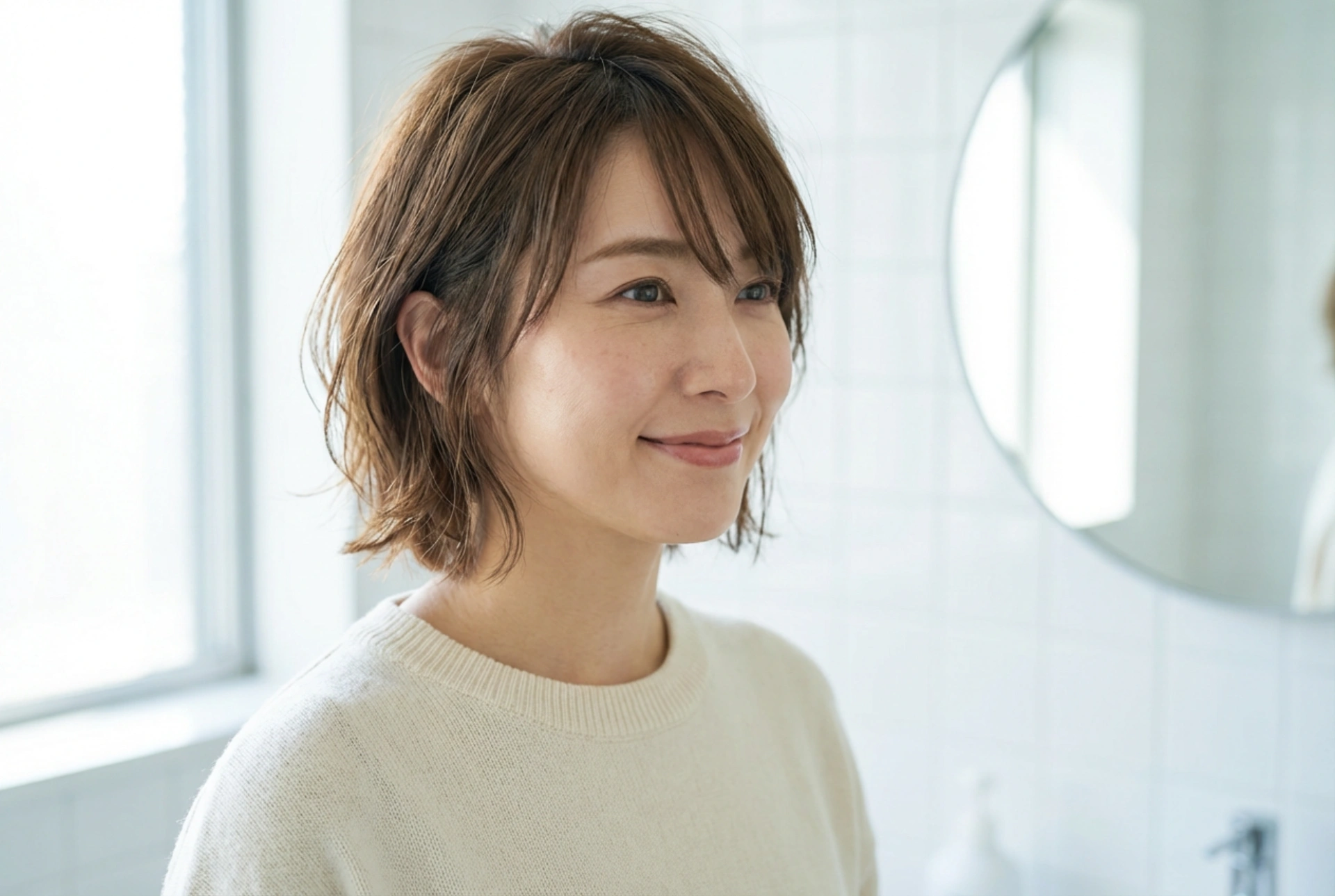 Polkratke ženske pričeske: s frufrujem in brez