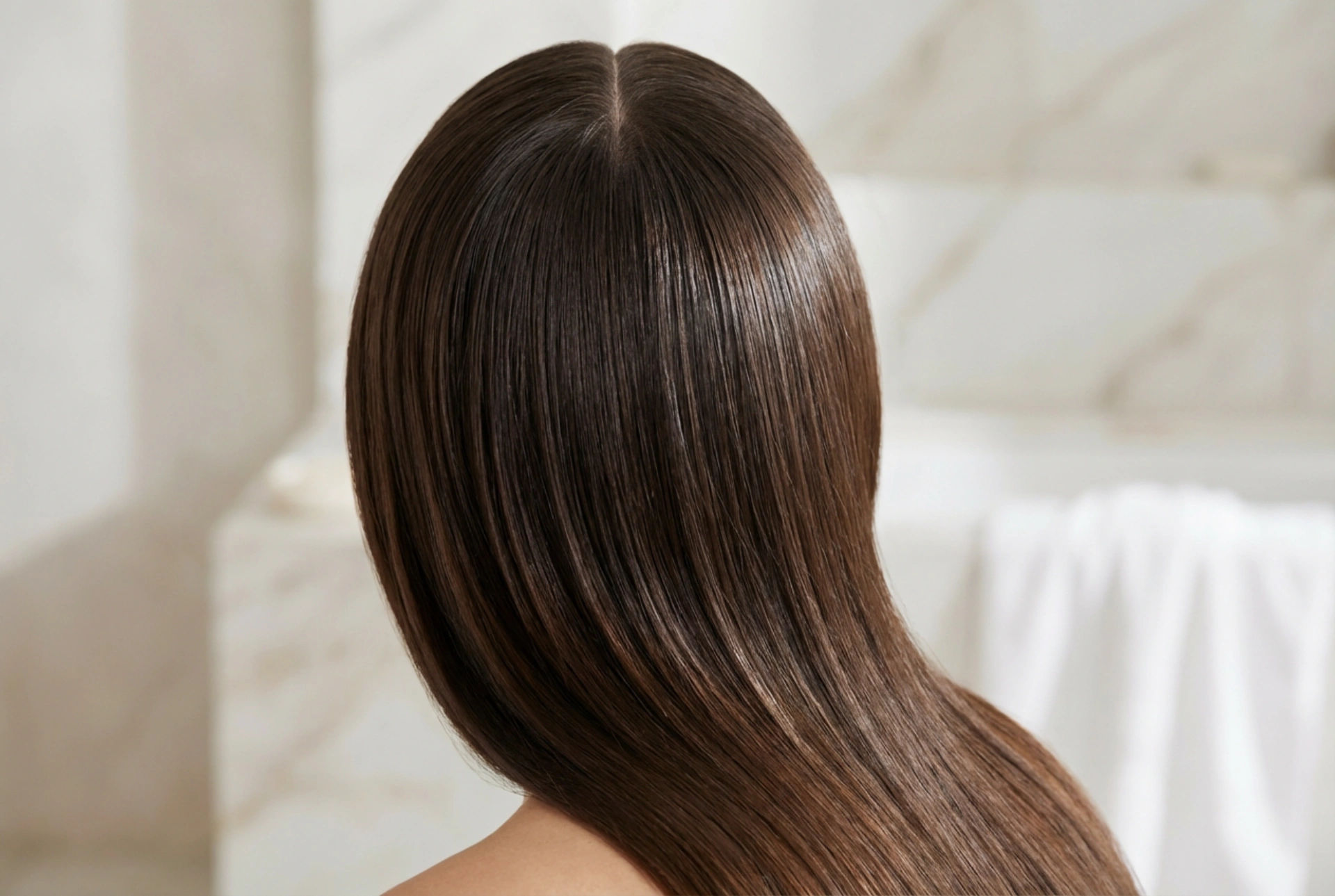 Simetrija in sijaj: pričeske s prečko na sredini brez krepastih las