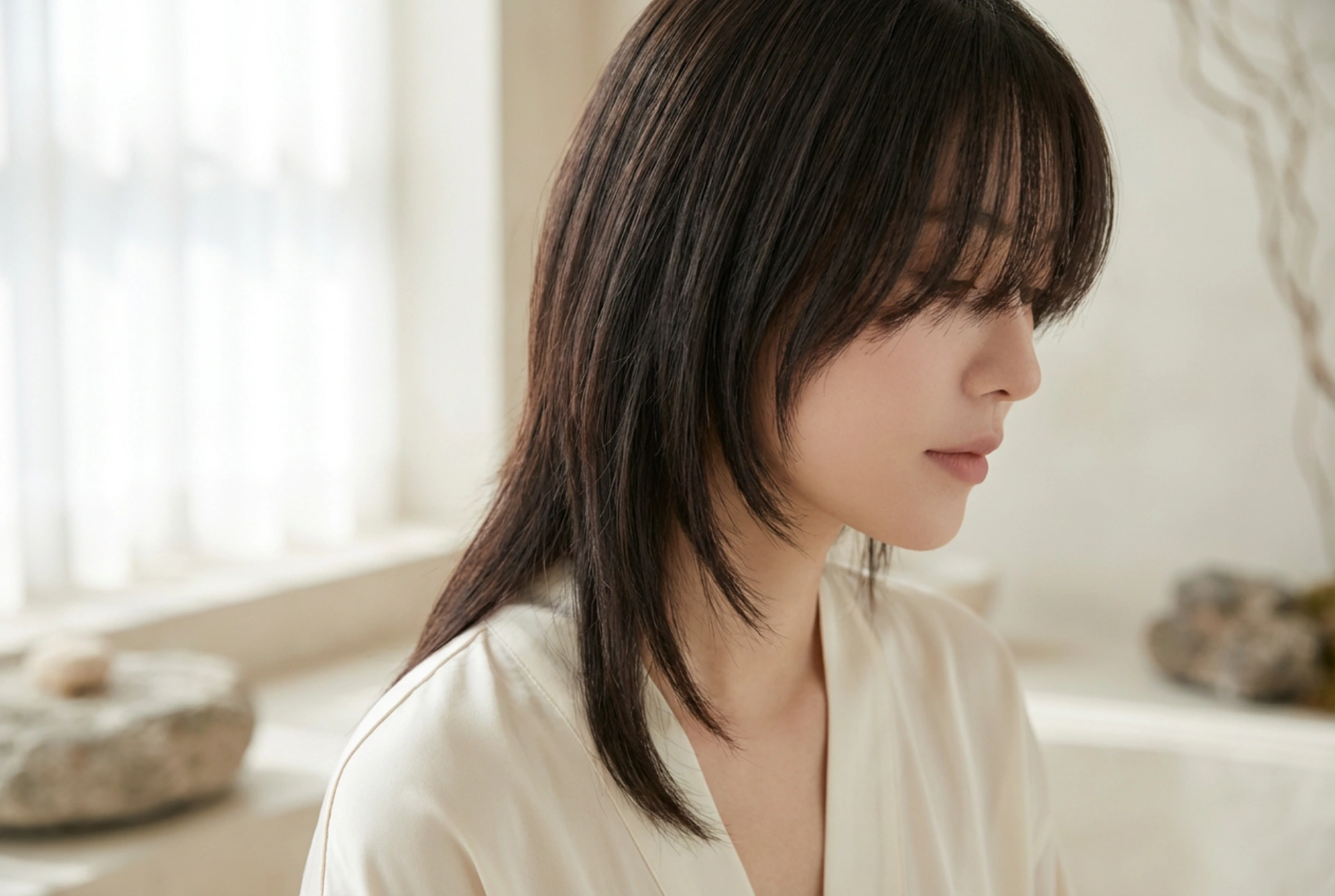 Optično zožanje obraza: frufru za okrogel obraz korak za korakom