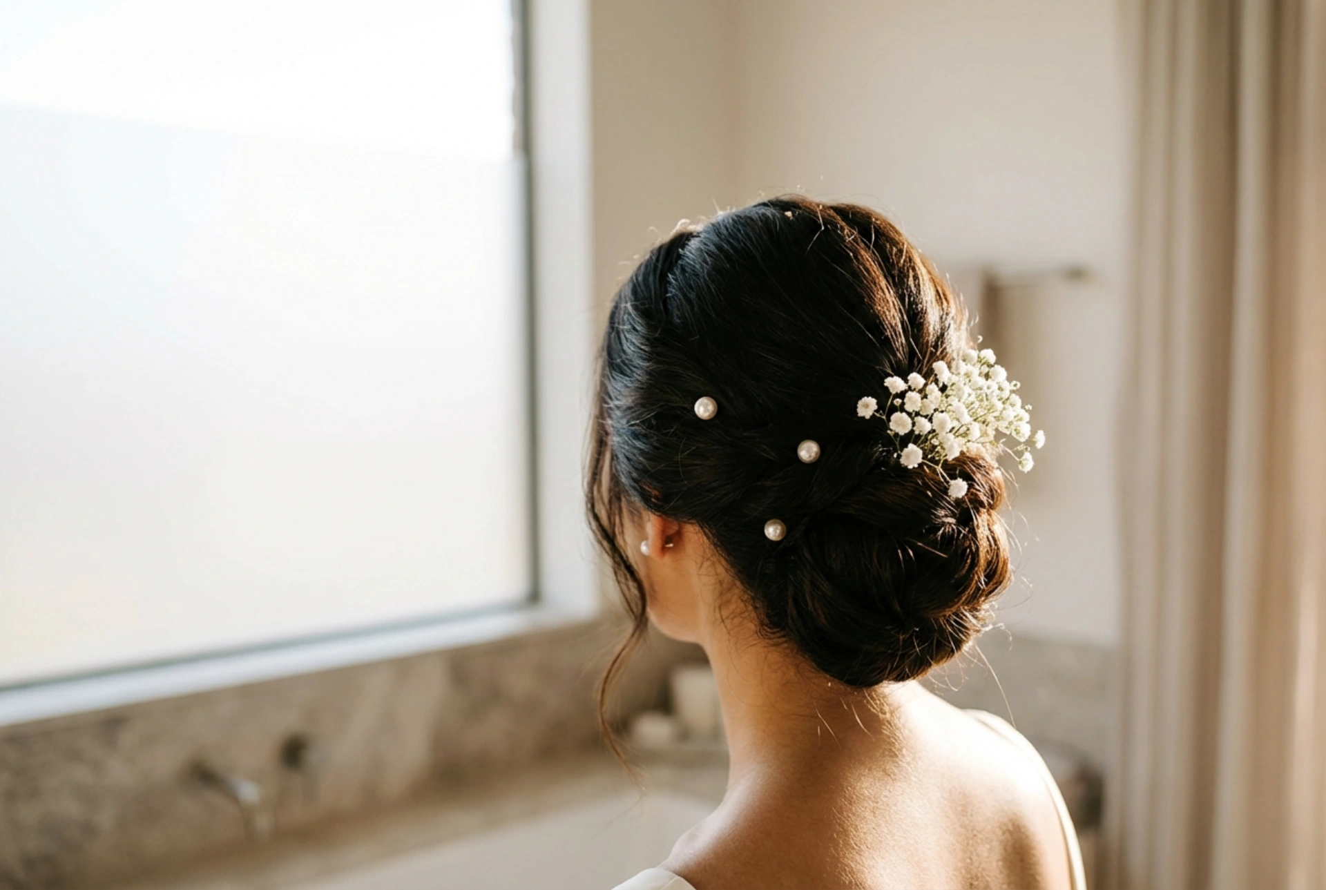 Poročne pričeske: klasična figa, romantični valovi in elegantni okraski