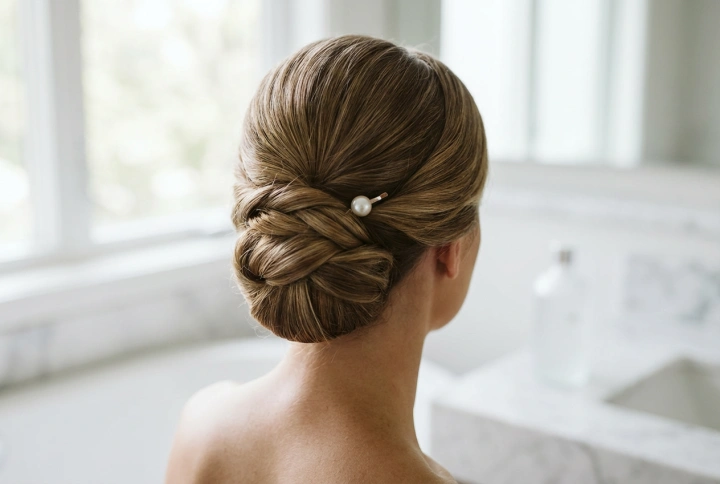 Poročne pričeske: priprava las, spenjanje in obstojna utrditev
