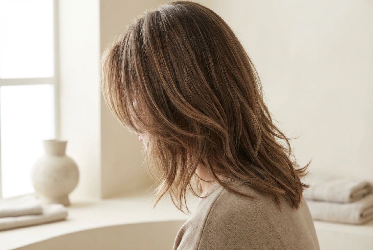 Stopničasto postriženi lasje spredaj: kako optično zožiti obrazne poteze in dodati lahkotnost