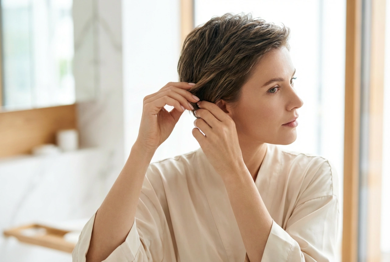 Ženska pričeska: kratki lasje z učinkom volumna korak za korakom