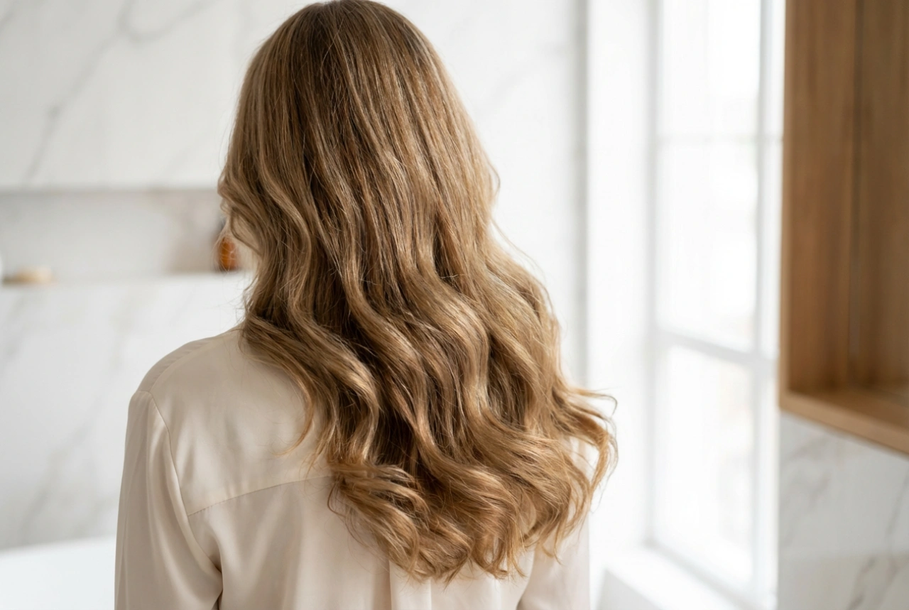 Pričeska za 50-letnico: dolgi lasje z volumnom in mehkimi linijami