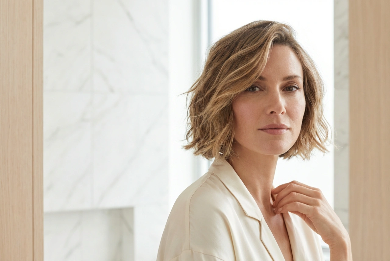 Pričeska z ostrino: tekstura, asimetrija in volumen korak za korakom