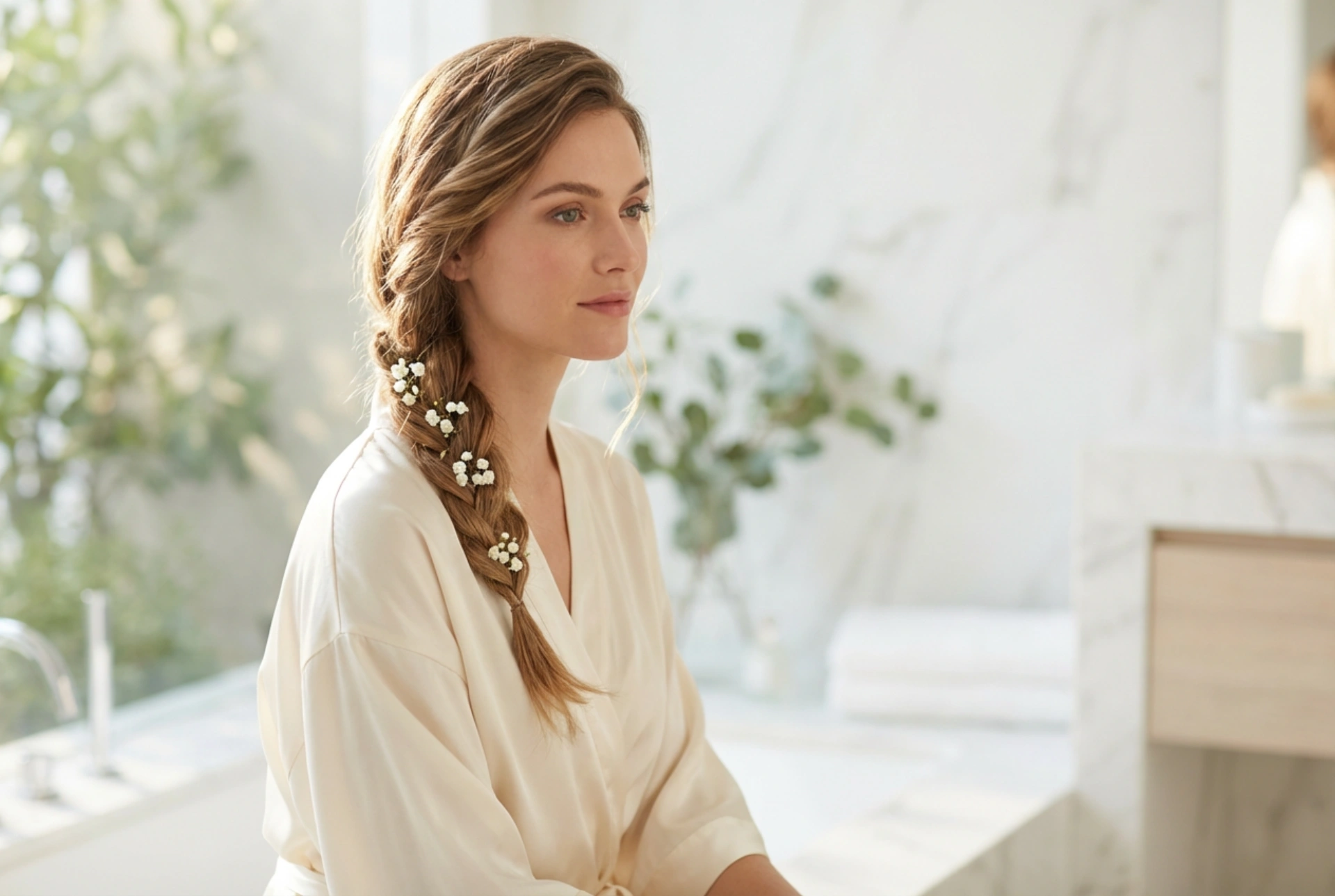 Stranska kita za poroko: tri preverjene pričeske