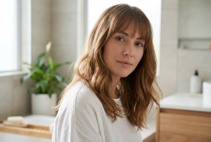 Srednje dolgi lasje in pričeske s frufrujem: koraki, izdelki, utrjevanje