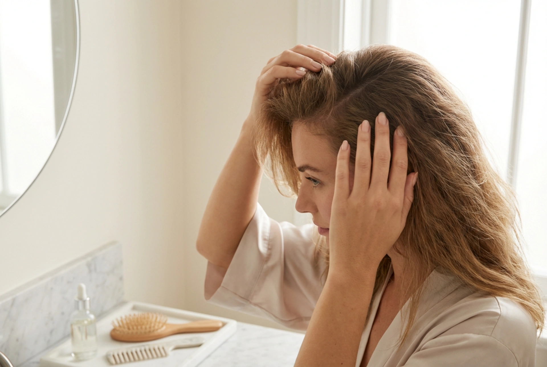 Pričeska za umikajočo se lasno linijo: kako oblikovati lase za optično gostoto