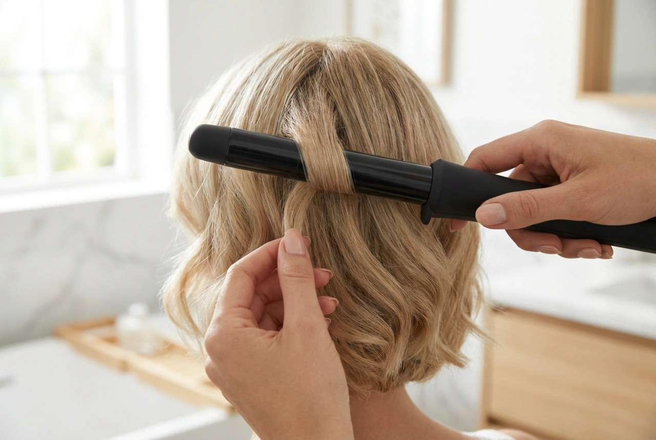 Kodralnik za kratke lase: premer, smeri kodranja in oblikovanje pri tilniku