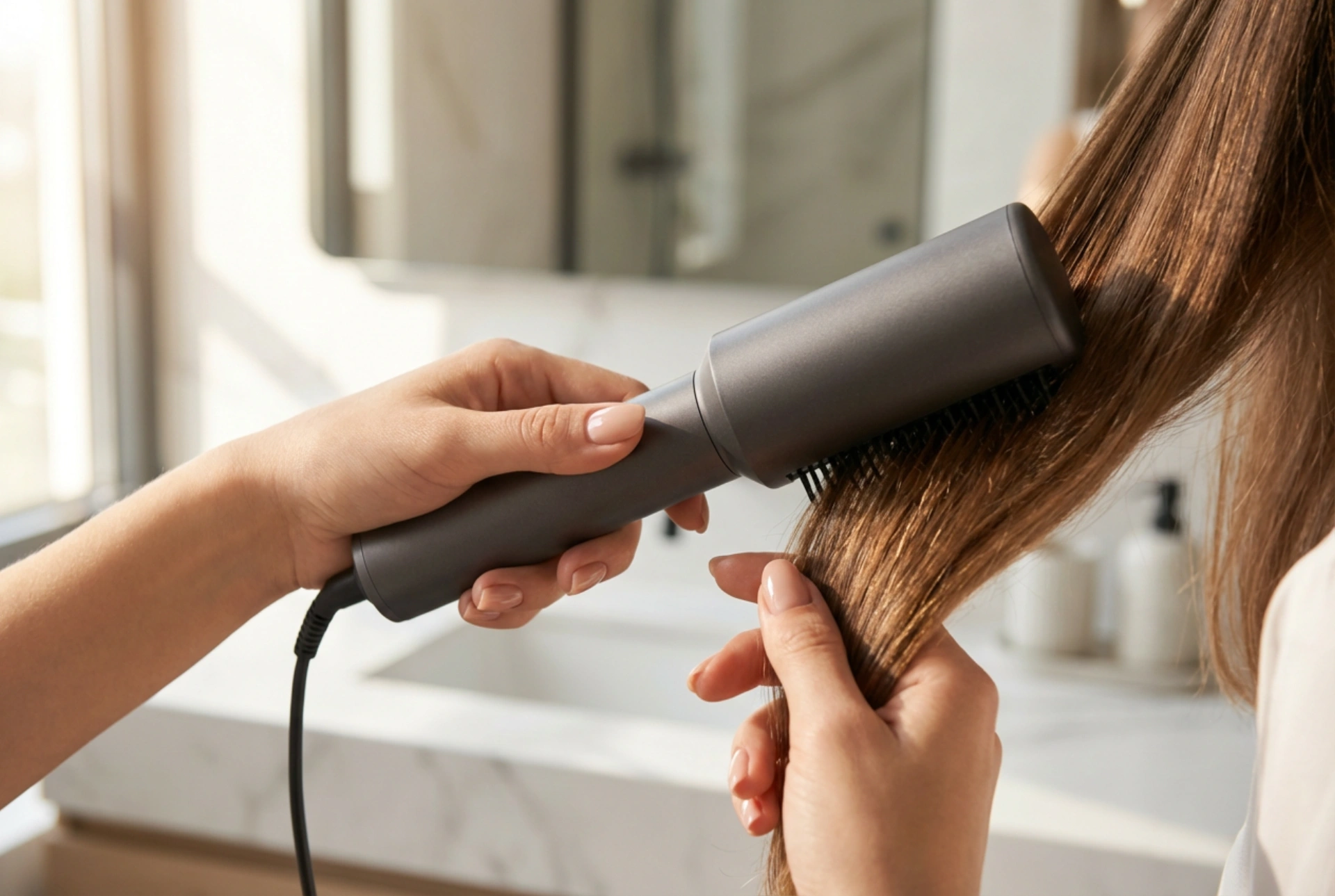 Krtača na vroč zrak: kako oblikovati lase med sušenjem, korak za korakom