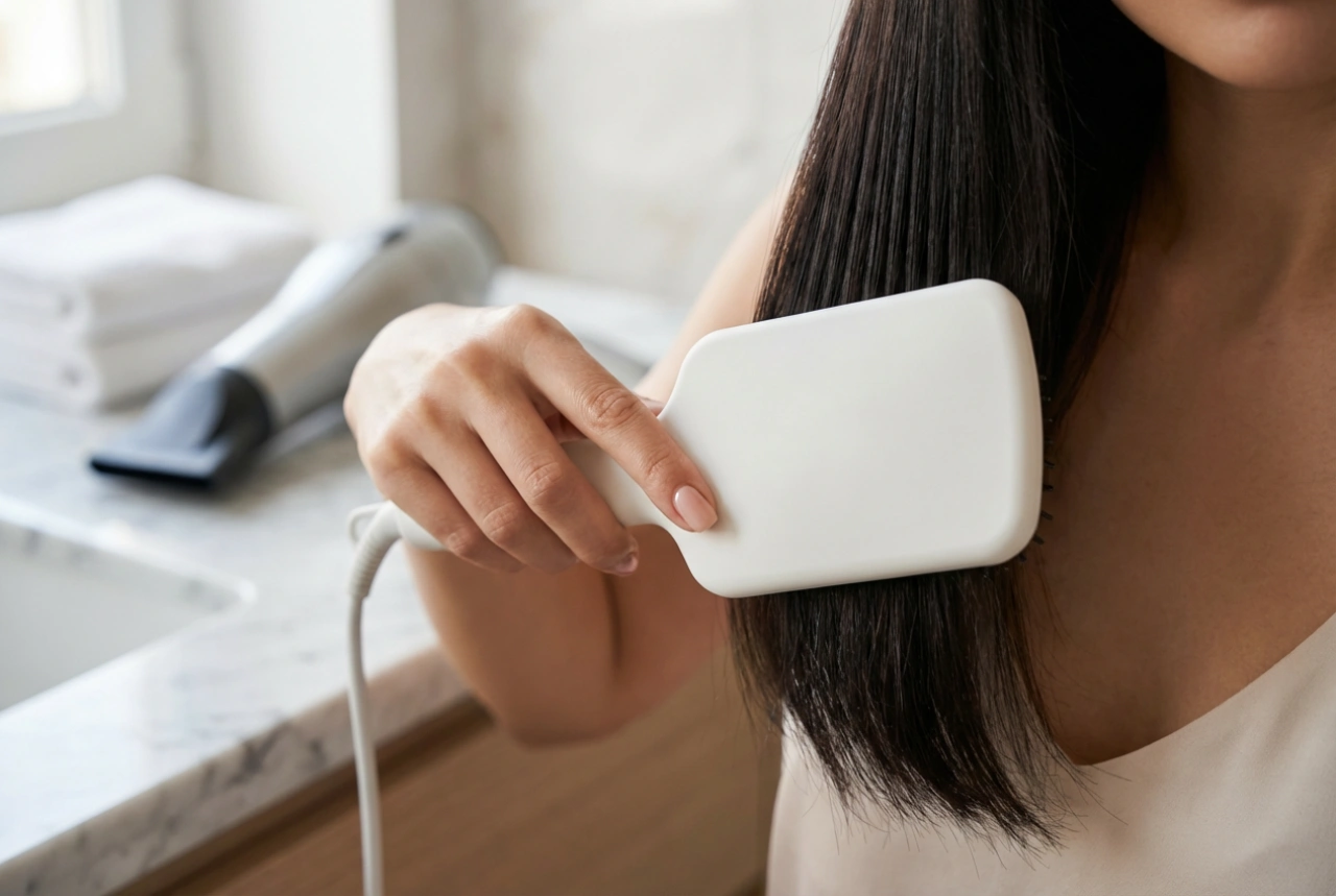 Sušilnik za lase za ravnanje las: krtače za glajenje in tehnika sušenja