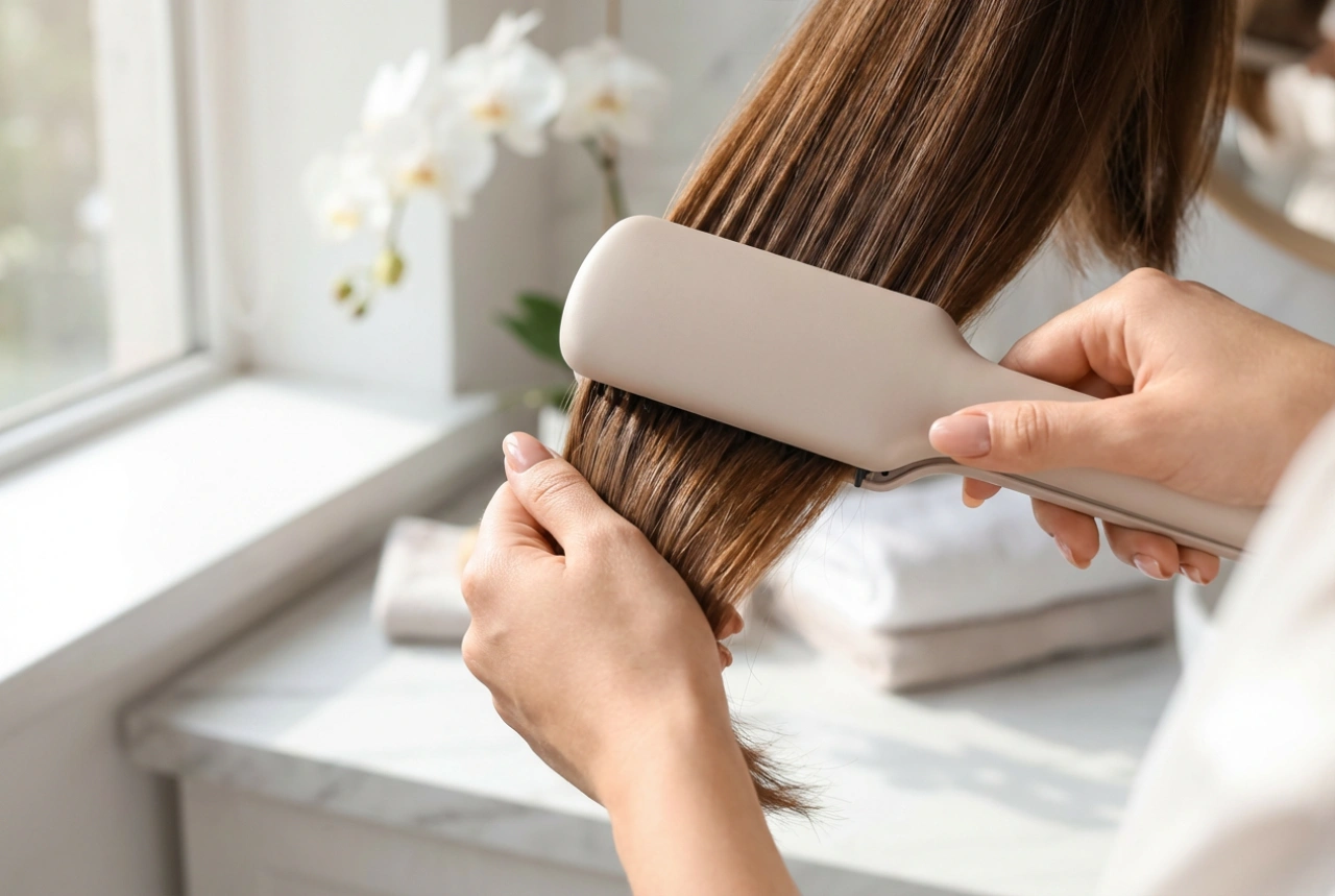 ස්ට්‍රේට්නර් බ්‍රෂ් (Straightener Brush): කෙස් කළඹ සිනිඳු කිරීමට සහ පරිමාව ලබා ගැනීමට පහසු ක්‍රමයක්
