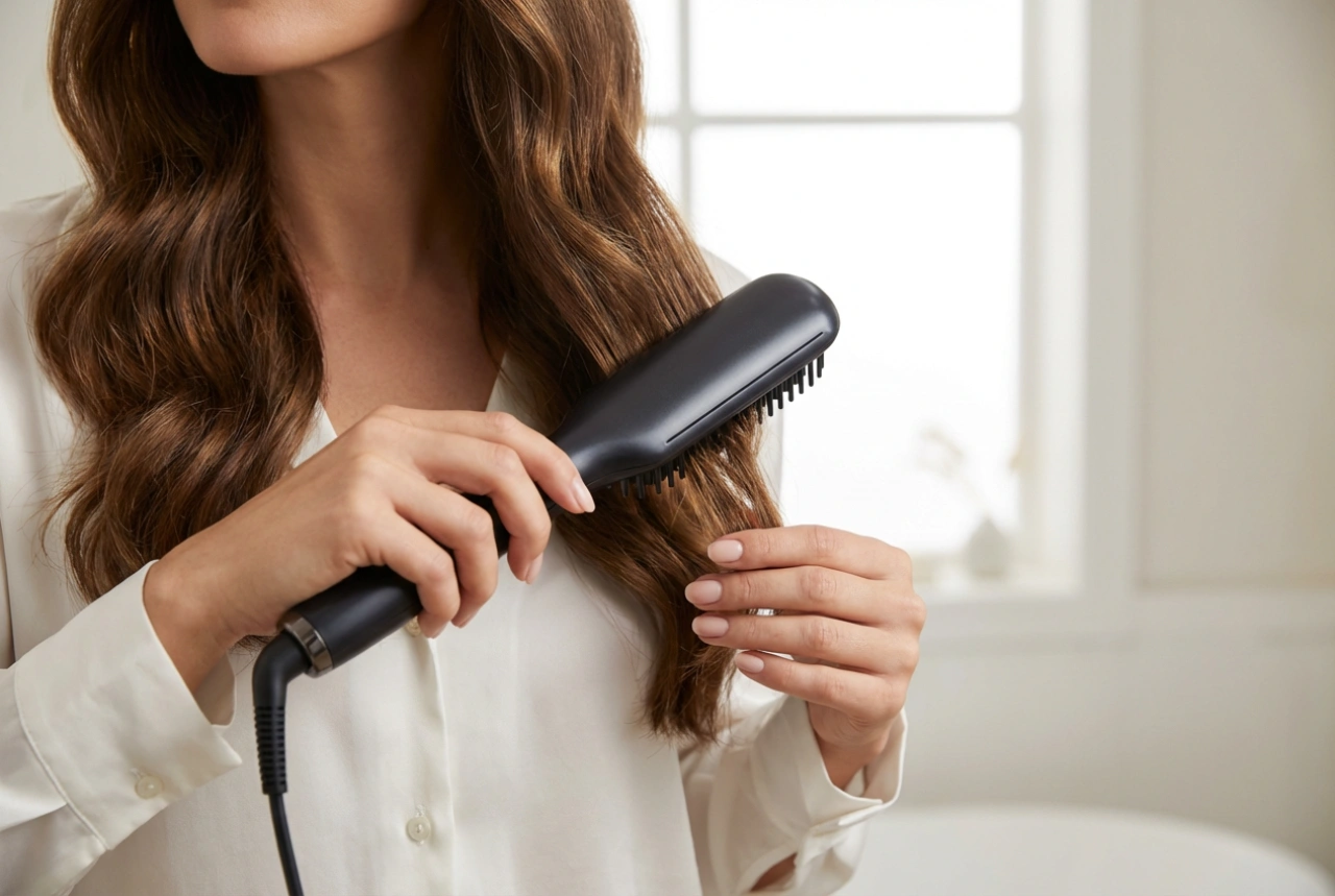 Kodralnik s krtačo: Kako hkrati kodrati in gladiti lase