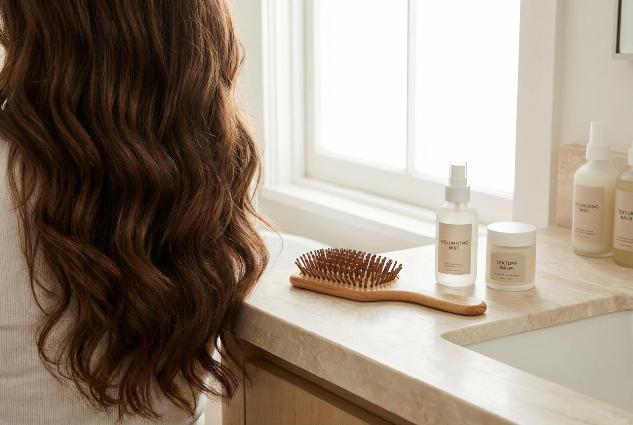 Pričeska za valovite lase: priprava, oblikovanje in utrjevanje