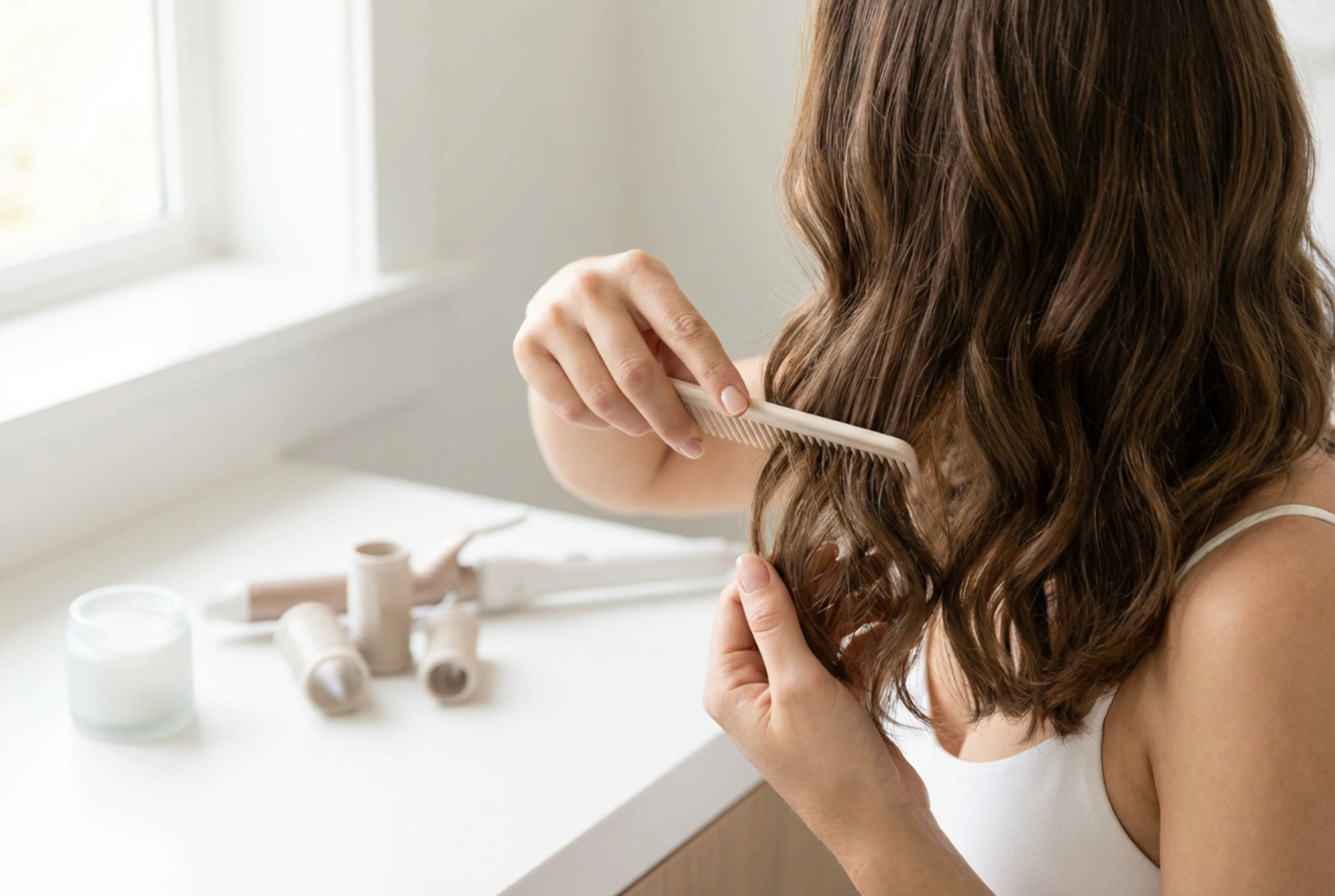 Kodri na srednje dolgih laseh: 4 tehnike, od kodralnika do papilotov