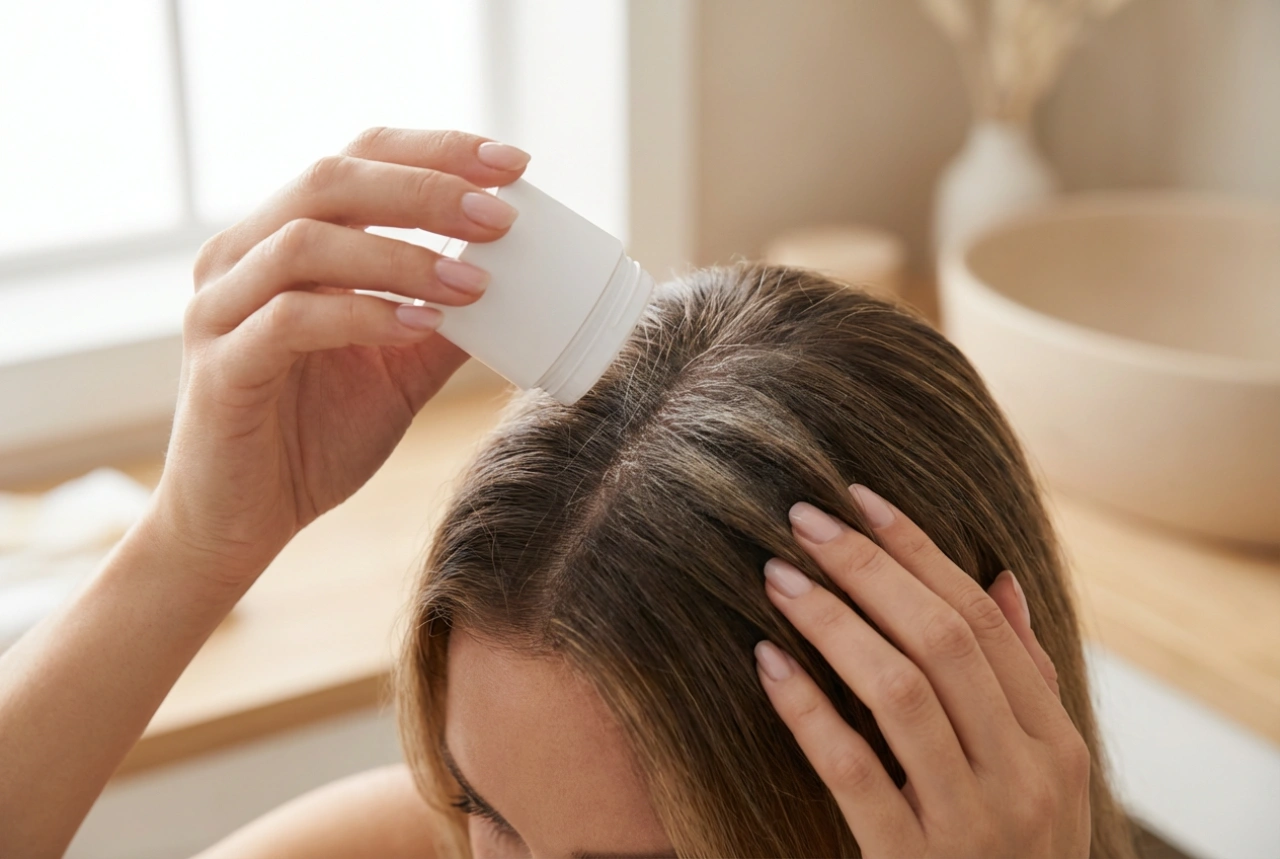 Puder za volumen las: push-up učinek pri koreninah v 3 korakih