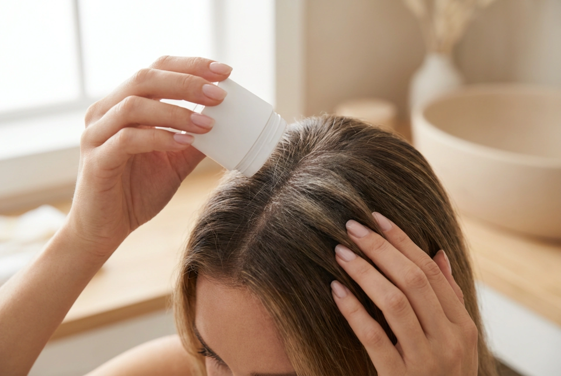 Puder za volumen las: push-up učinek pri koreninah v 3 korakih