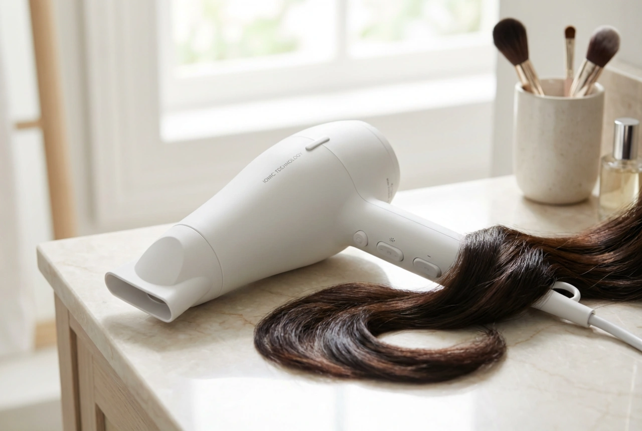 Ionizacija v sušilniku za lase: kaj prinaša lasem in kako jo uporabljati pri sušenju