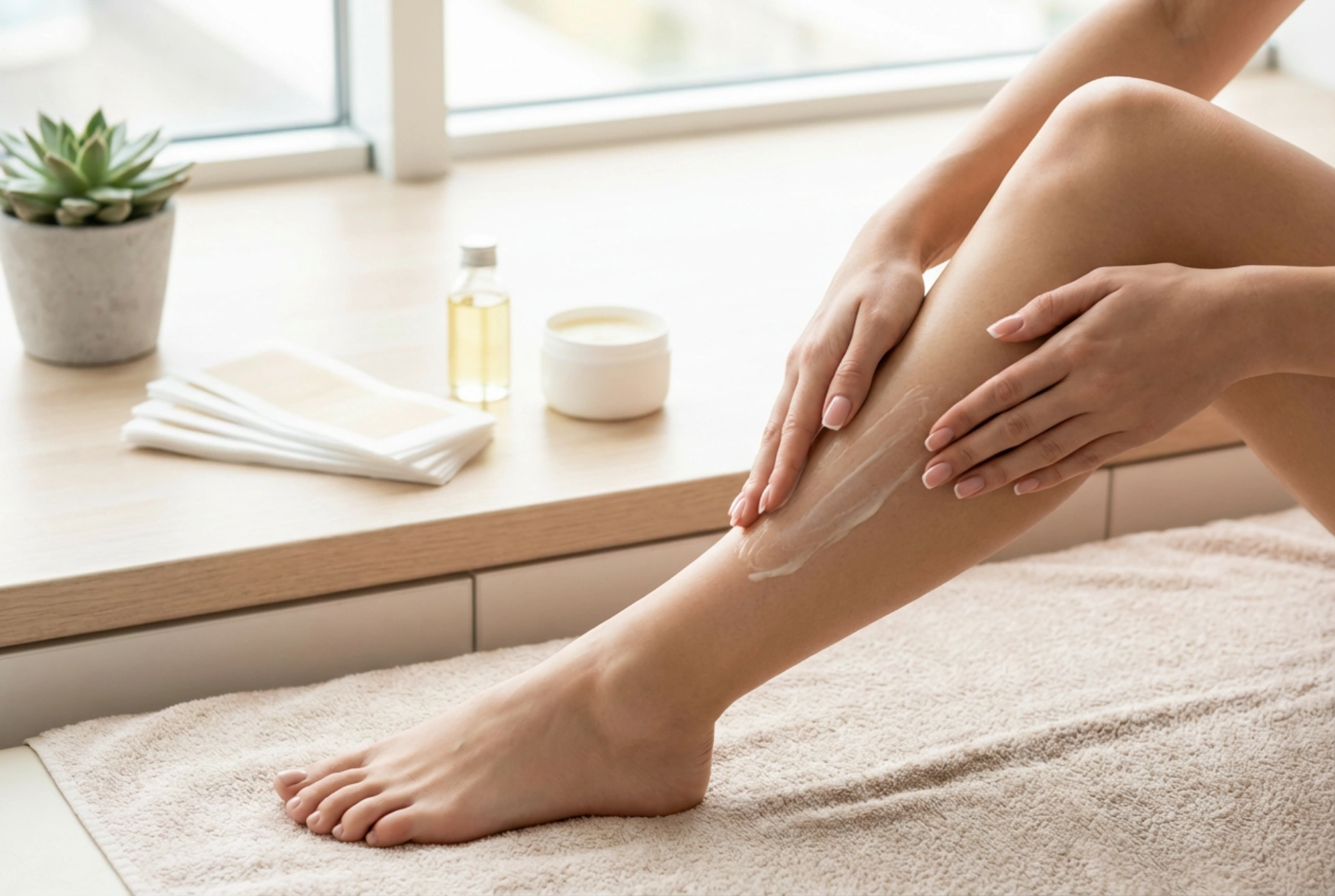 Depilacija nog z voskom: priprava kože, smer odstranjevanja in nega po depilaciji