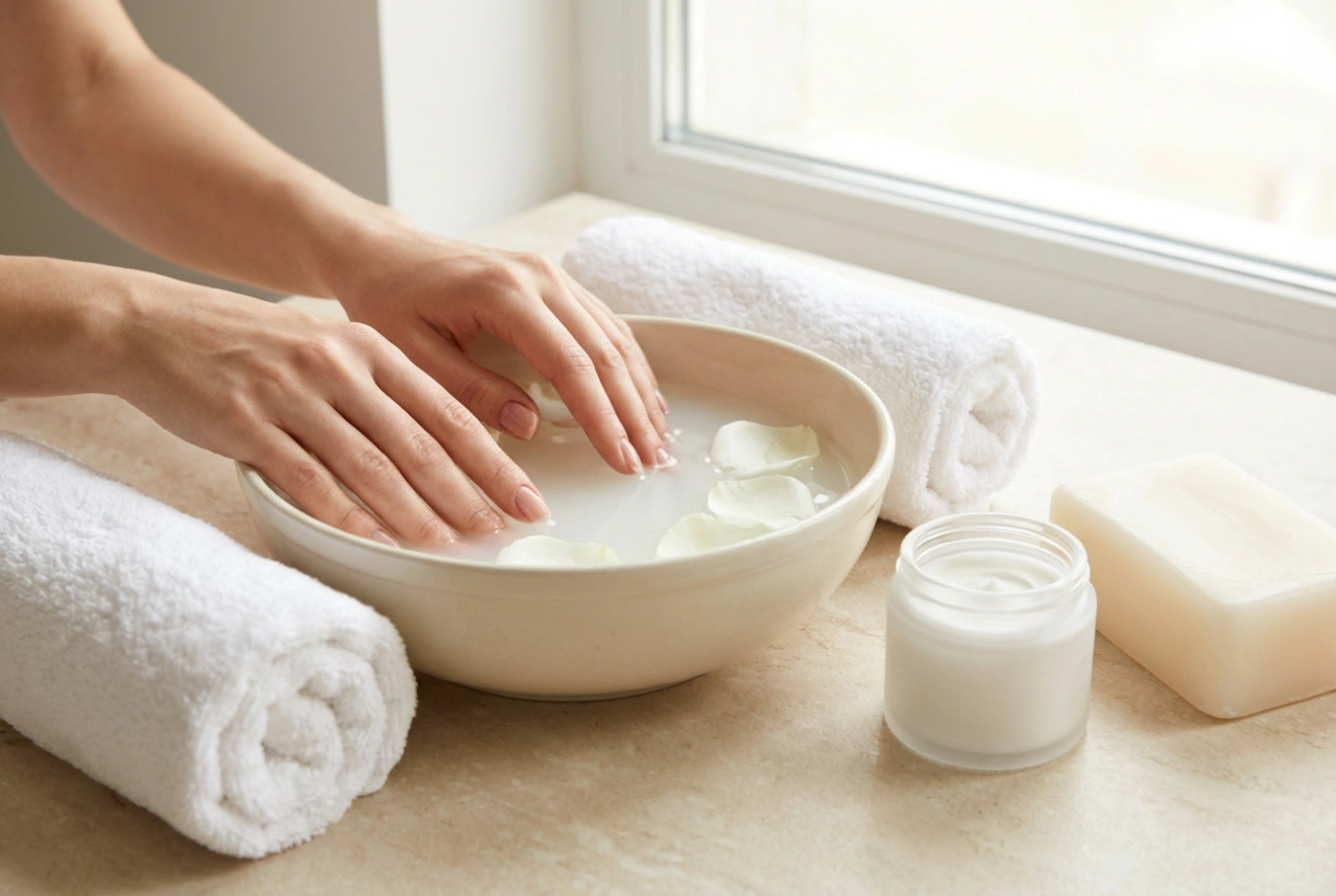 Nega rok doma: kopeli, parafin, maske in kreme