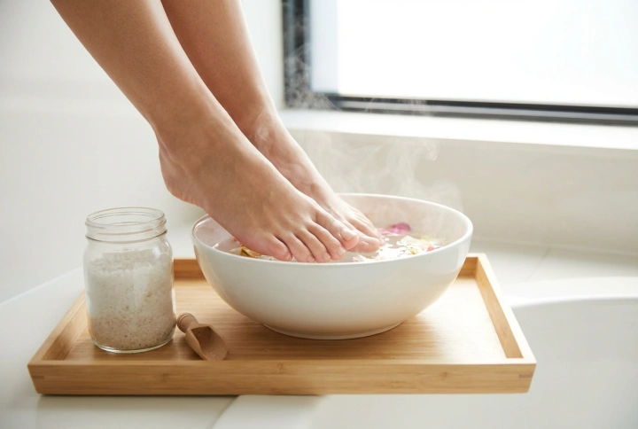 Sol za nožno kopel: kako pripraviti domačo mehčalno kopel