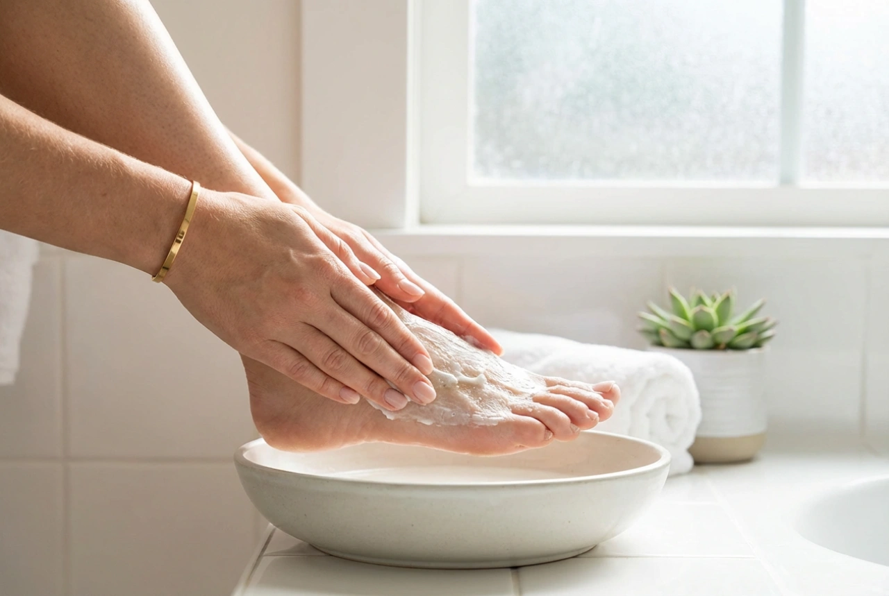 Eksfoliacijska maska za stopala: kako jo varno uporabiti doma