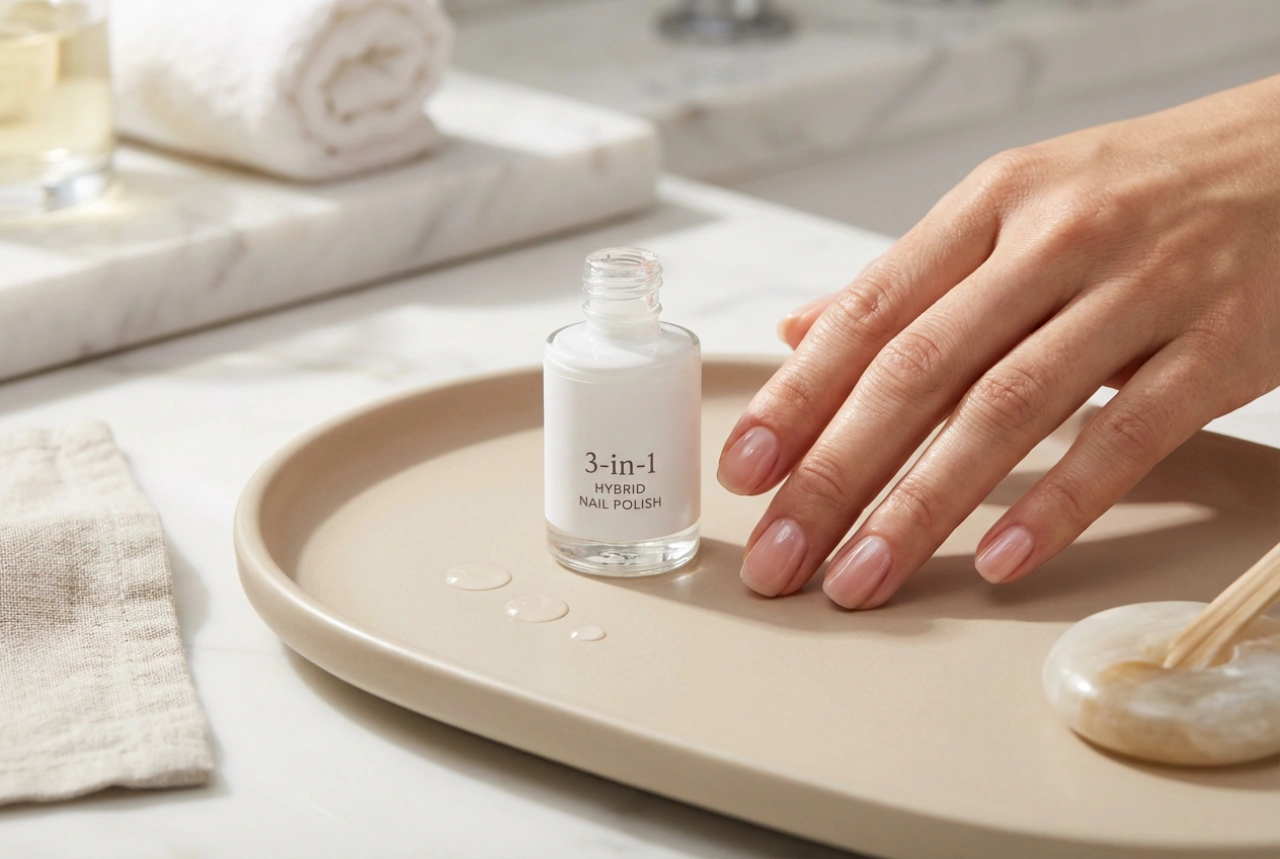 Hibridni lak 3 v 1: kdaj ga uporabiti in kako ga nanesti brez lis