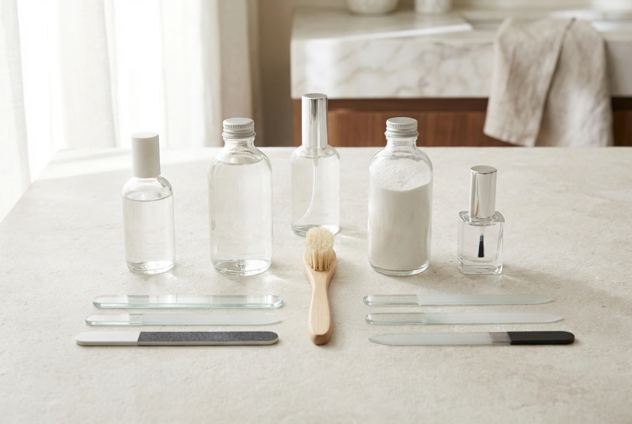 Akrilni set za nohte: kaj vsebuje in kako varno začeti doma