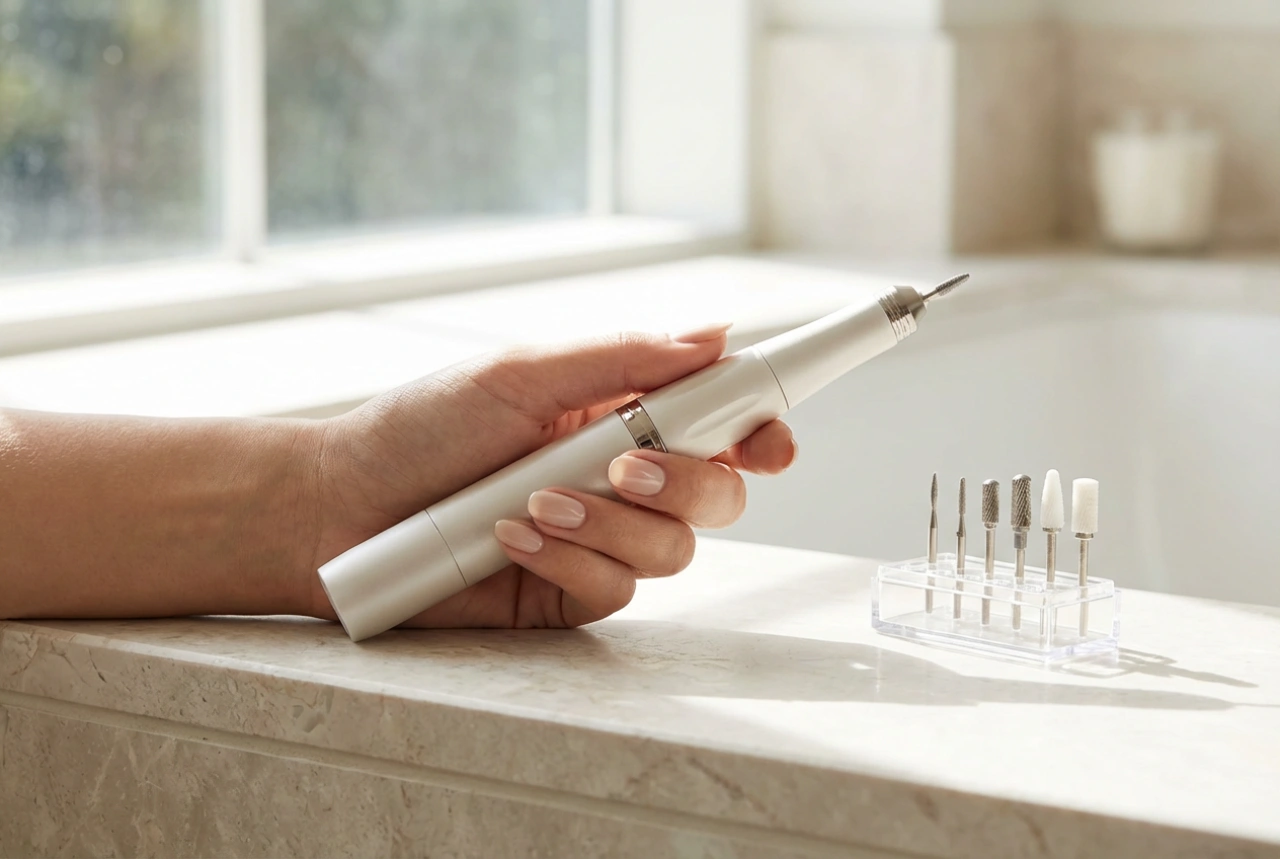 Majhen brusilnik za nohte: ergonomija, izbira nastavkov in učenje uporabe