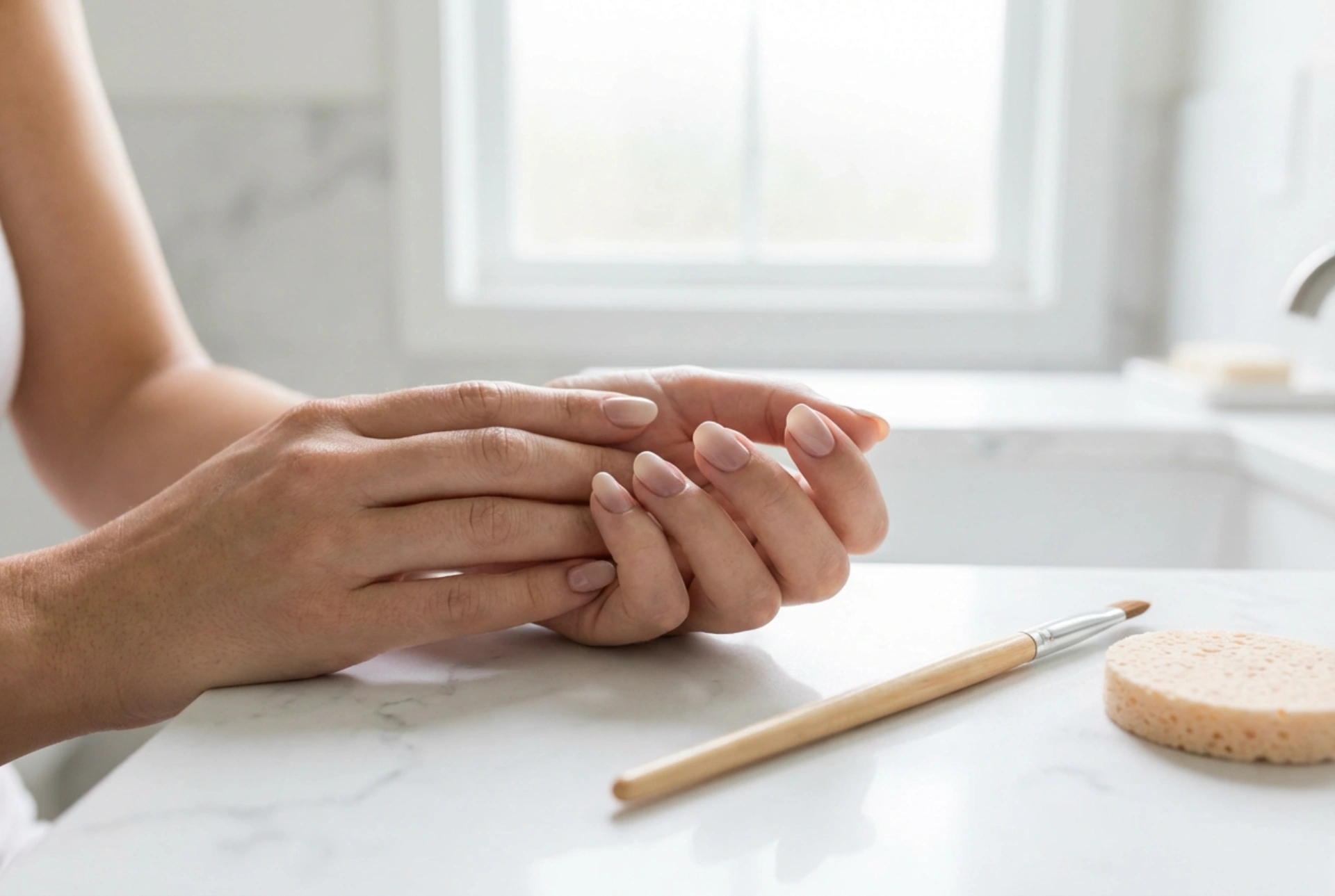 Dvobarvni nohti: preproste tehnike kombiniranja barv s trakom, čopičem in gobico