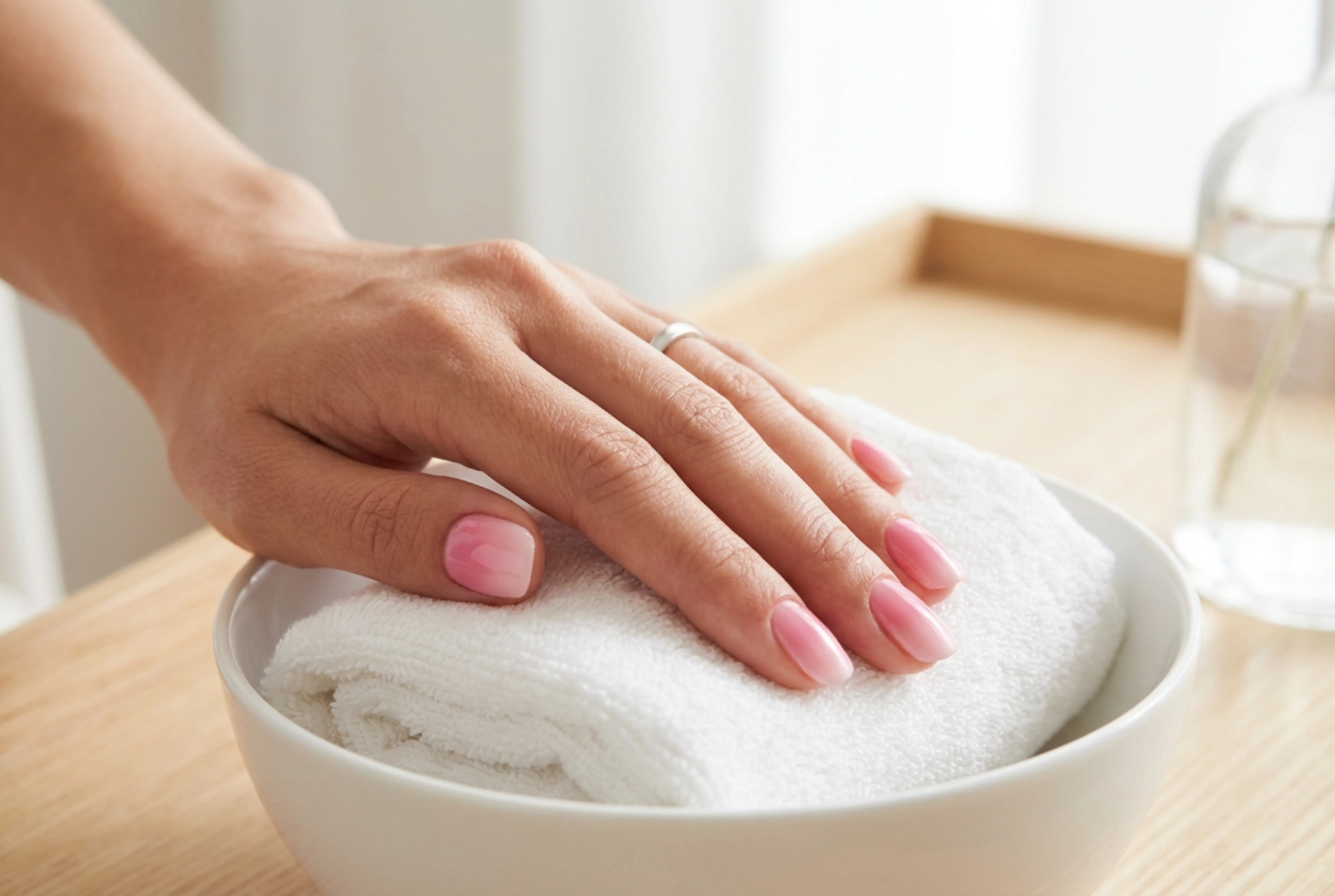 Roza ombre nohti: izbira barv, senčenje in zaključevanje