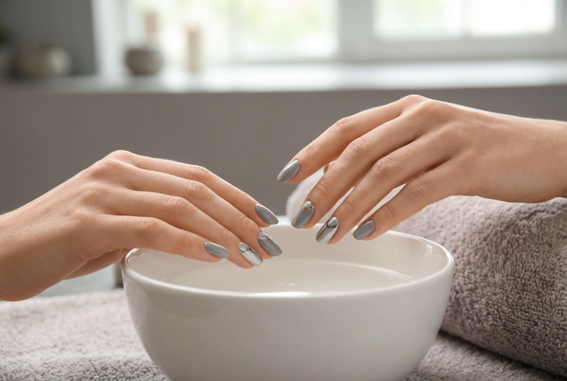 Sivo-srebrni nohti: kombiniranje odtenkov, učinki in preprosti vzorci