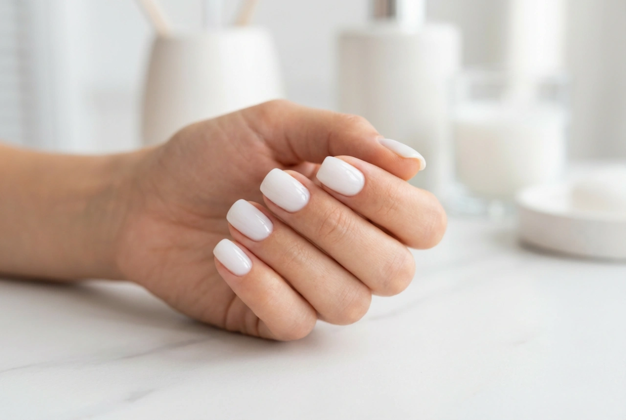 Mlečni hibridni lak: kako se izogniti progam in doseči učinek mlečne ploskve