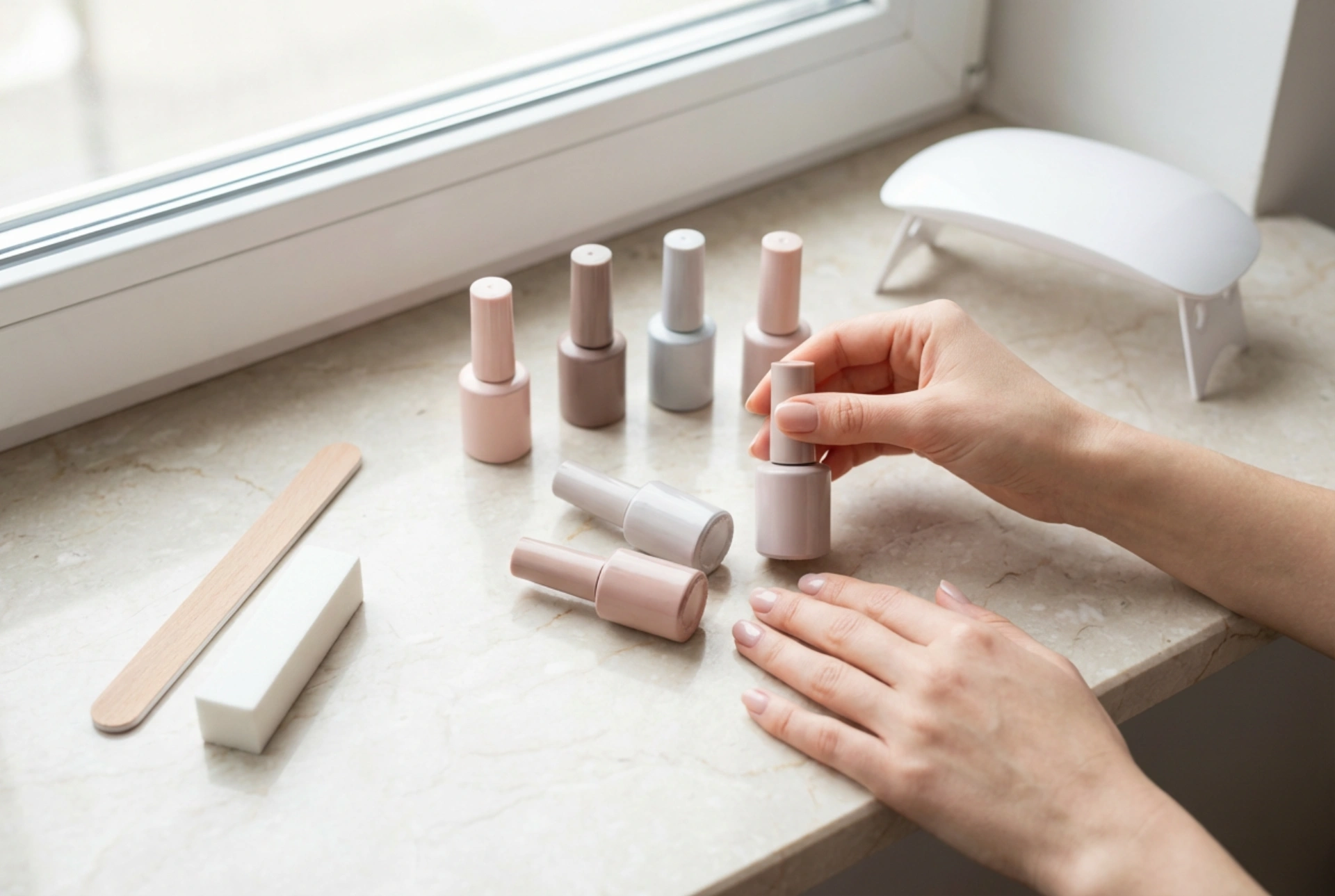 Hibridni laki za začetnike: izbira, priprava nohtne plošče, utrjevanje