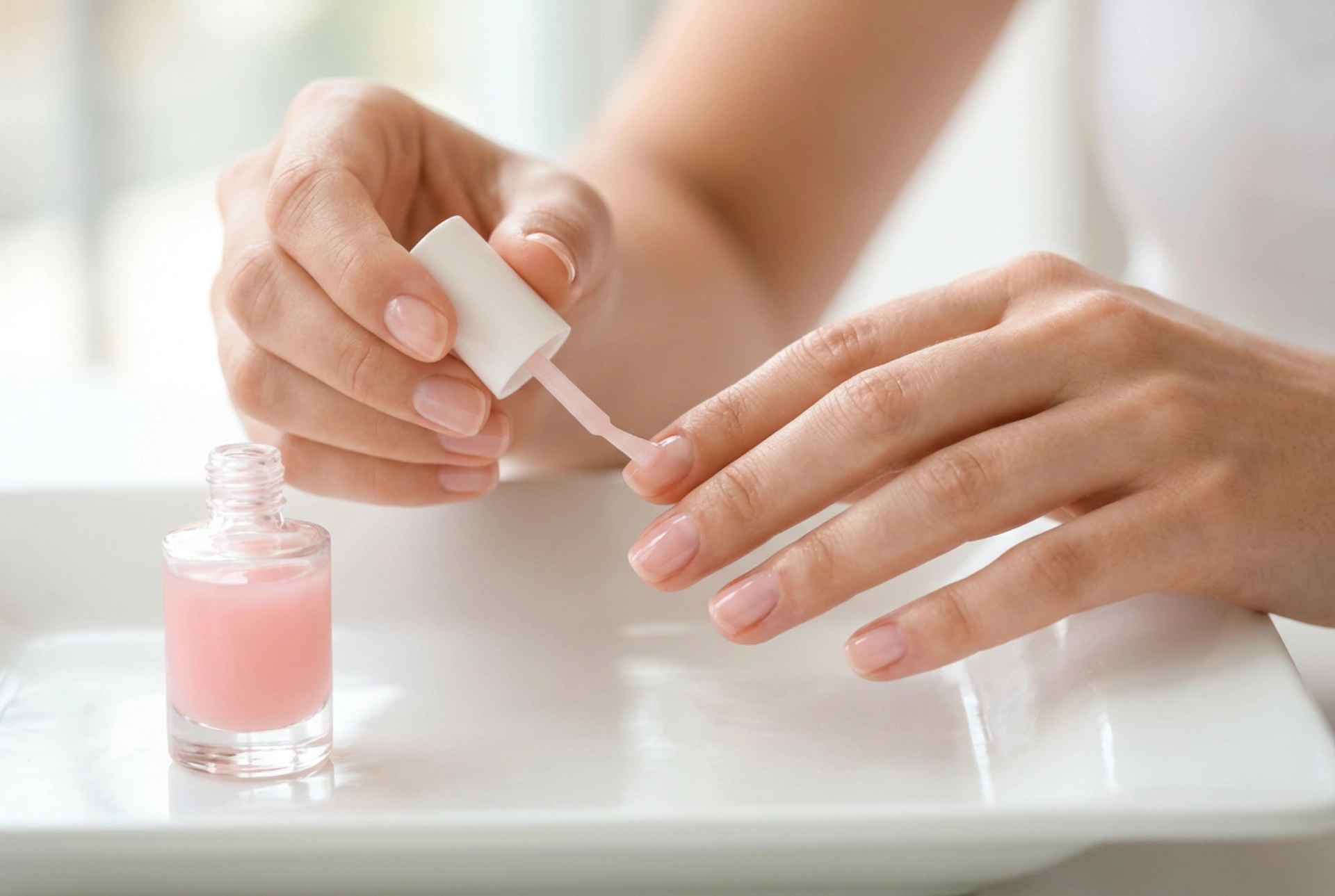 Roza regenerator za nohte: nežna barva, nega in sijaj