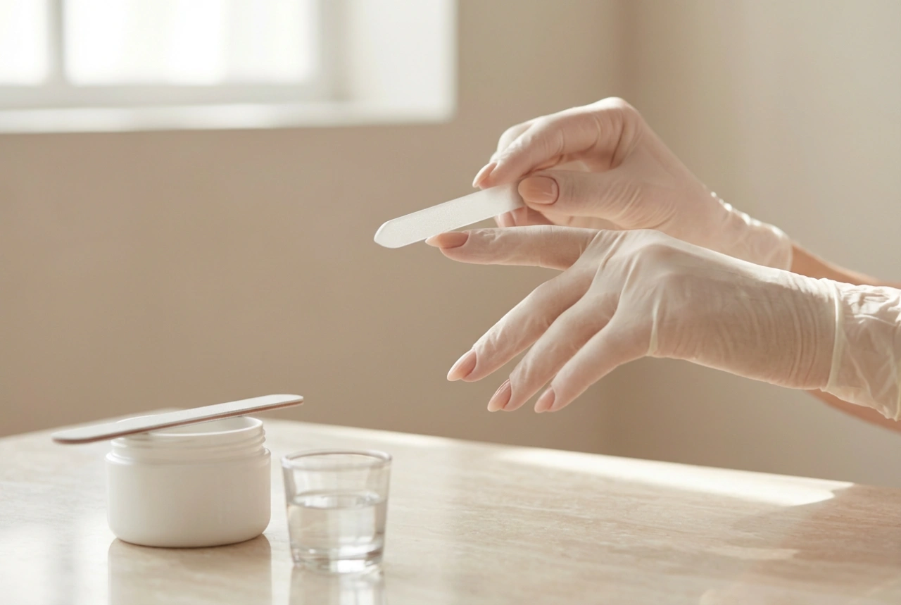 Konice za nohte: izbira oblike, lepljenje in piljenje za naraven učinek