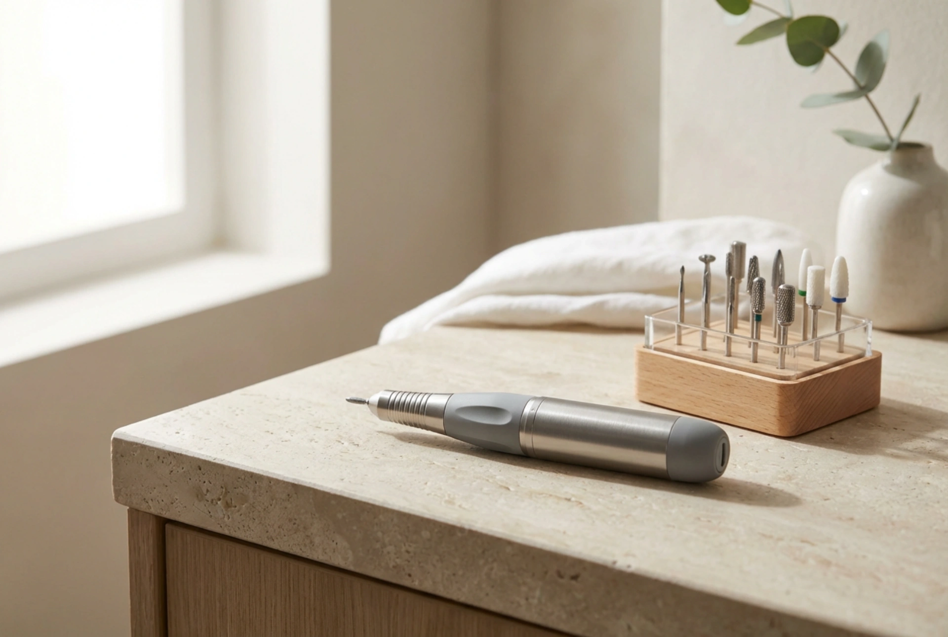 Profesionalni brusilnik za nohte: izbira nastavkov in varno delo