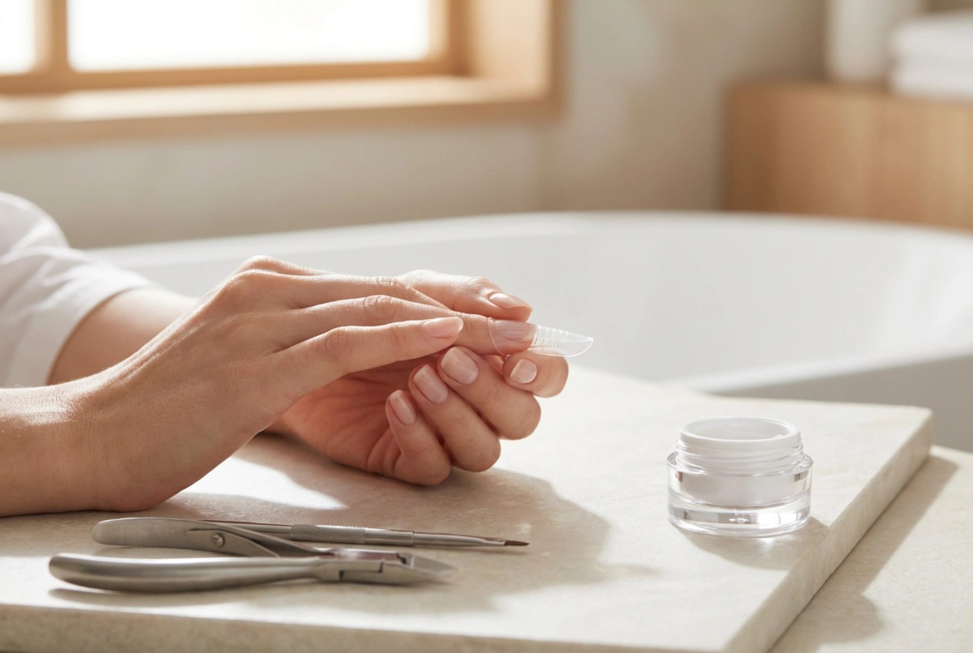 Dvojne konice za nohte: oblikovanje, pritisk in odstranjevanje