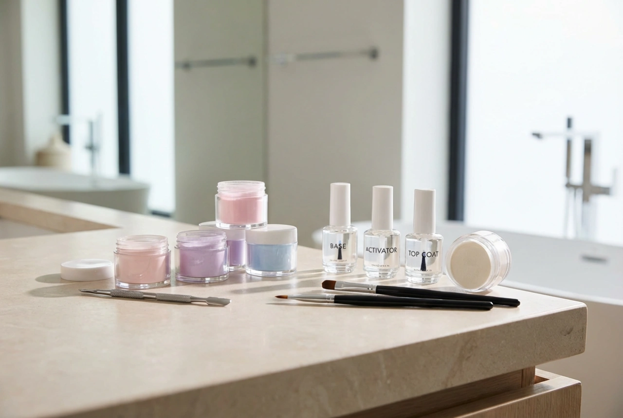 Kako sestaviti set za dip manikuro in začeti z delom doma