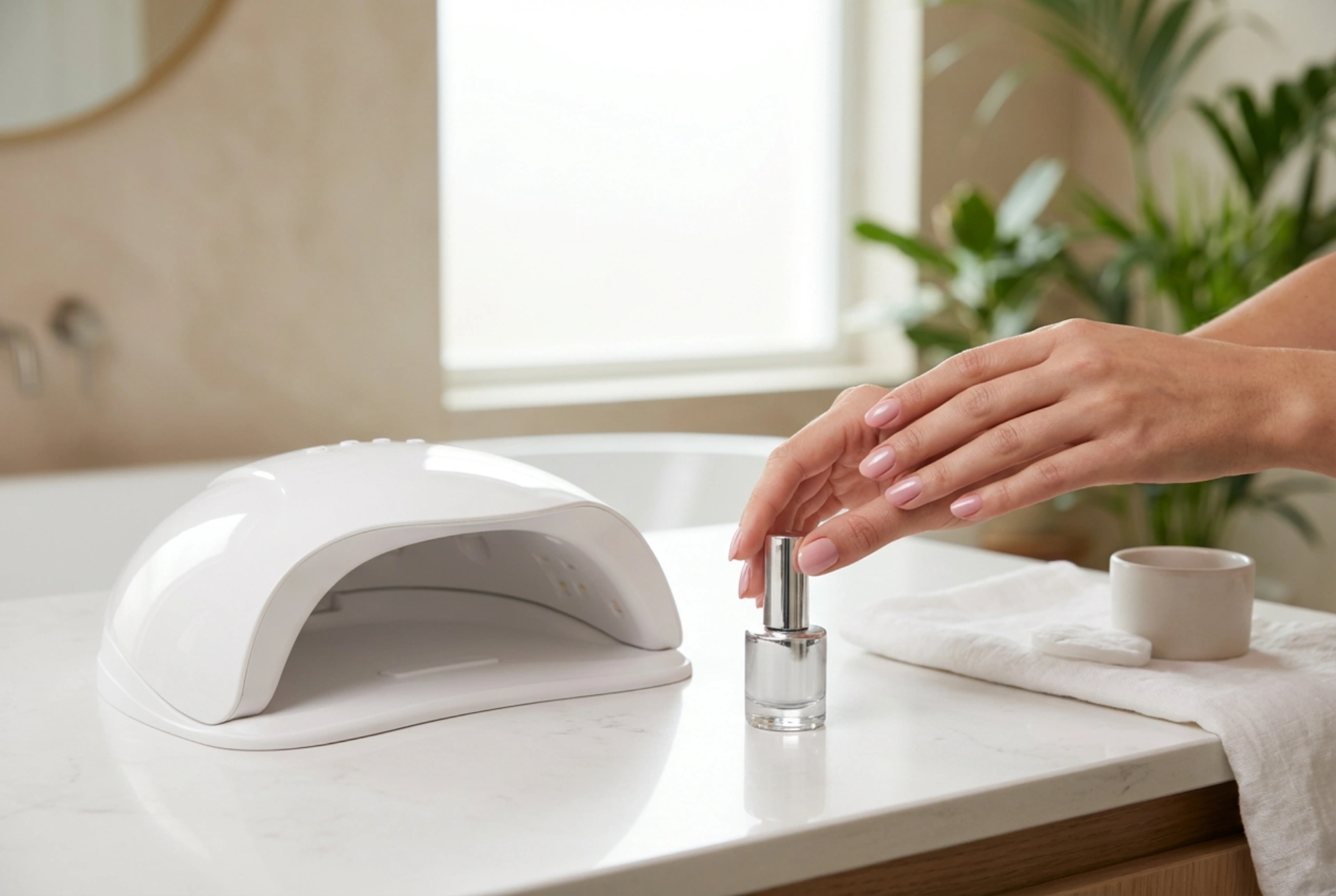 Svetilka za hibridne nohte: izbira vira svetlobe in časi utrjevanja