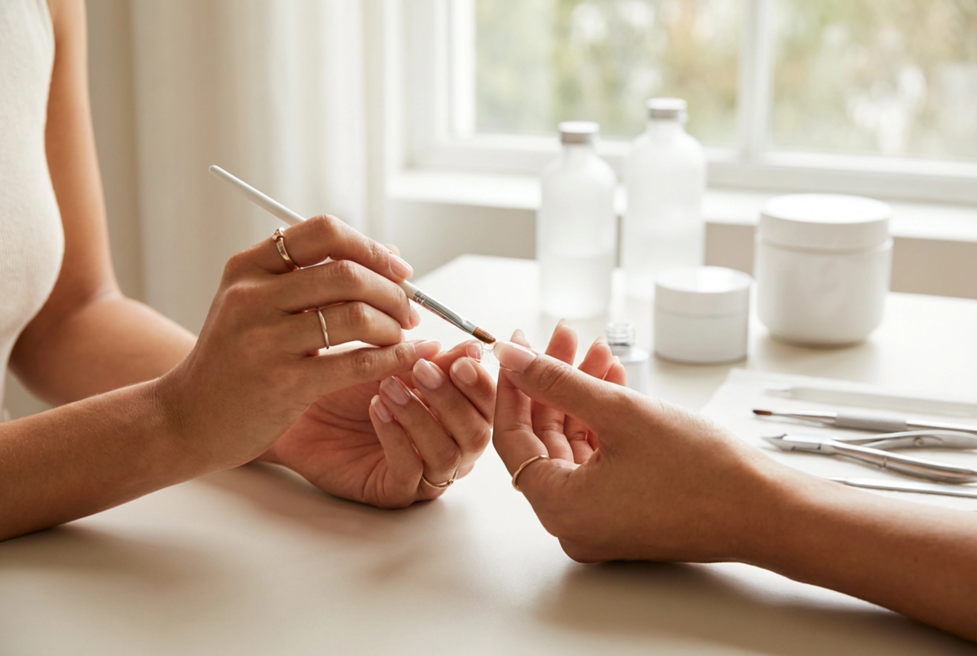 Šablone za akril gel: prileganje, pinčanje in oblikovanje robov