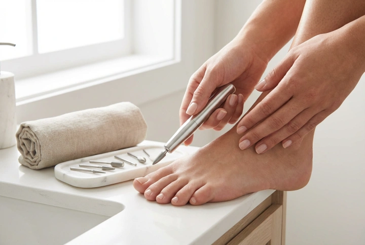 Aparat za pedikuro: priprava stopal, nastavki in tehnika dela